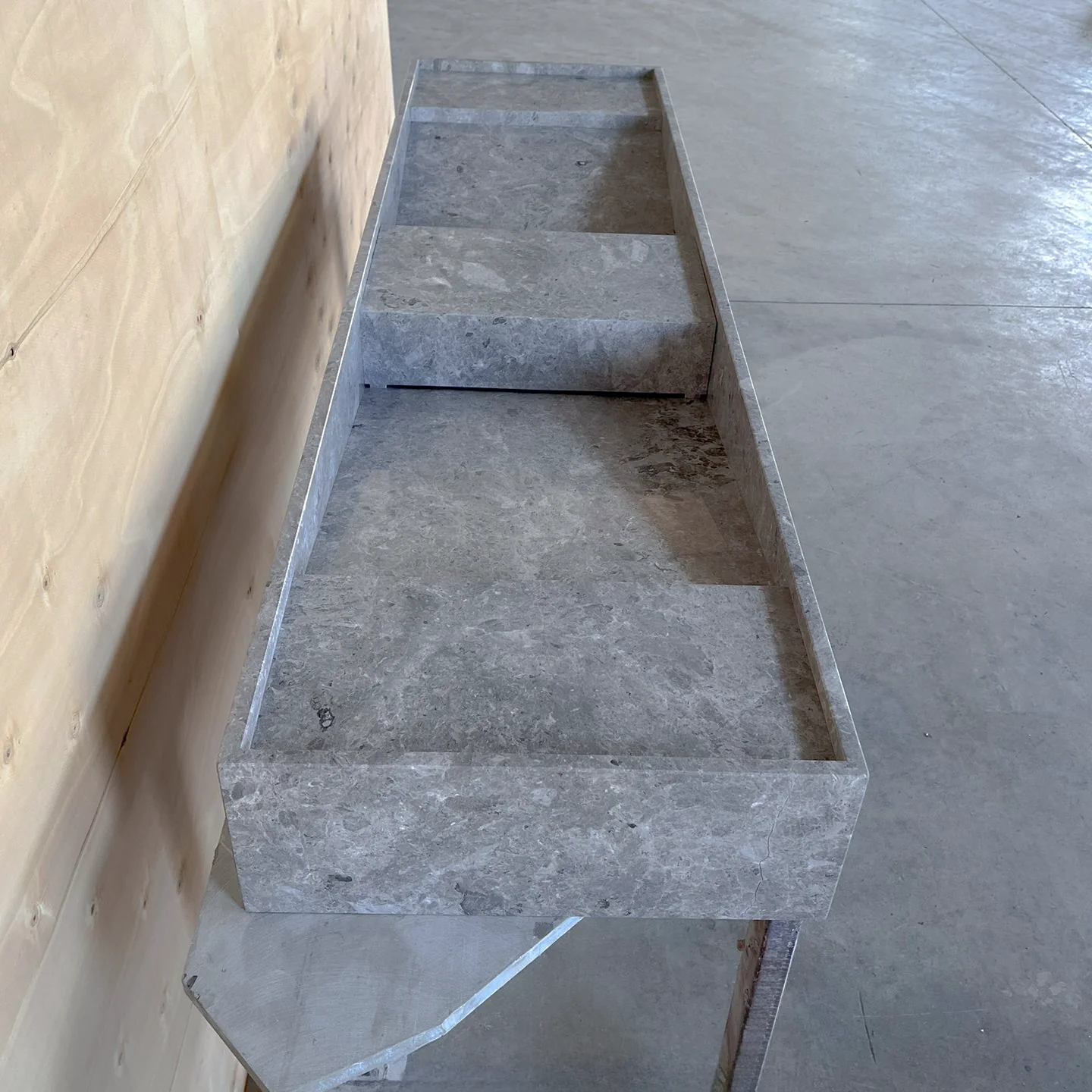 HANDCRAFTED CUSTOM TUNDRA GREY MARBLE SINK (NS-155) - Image 6