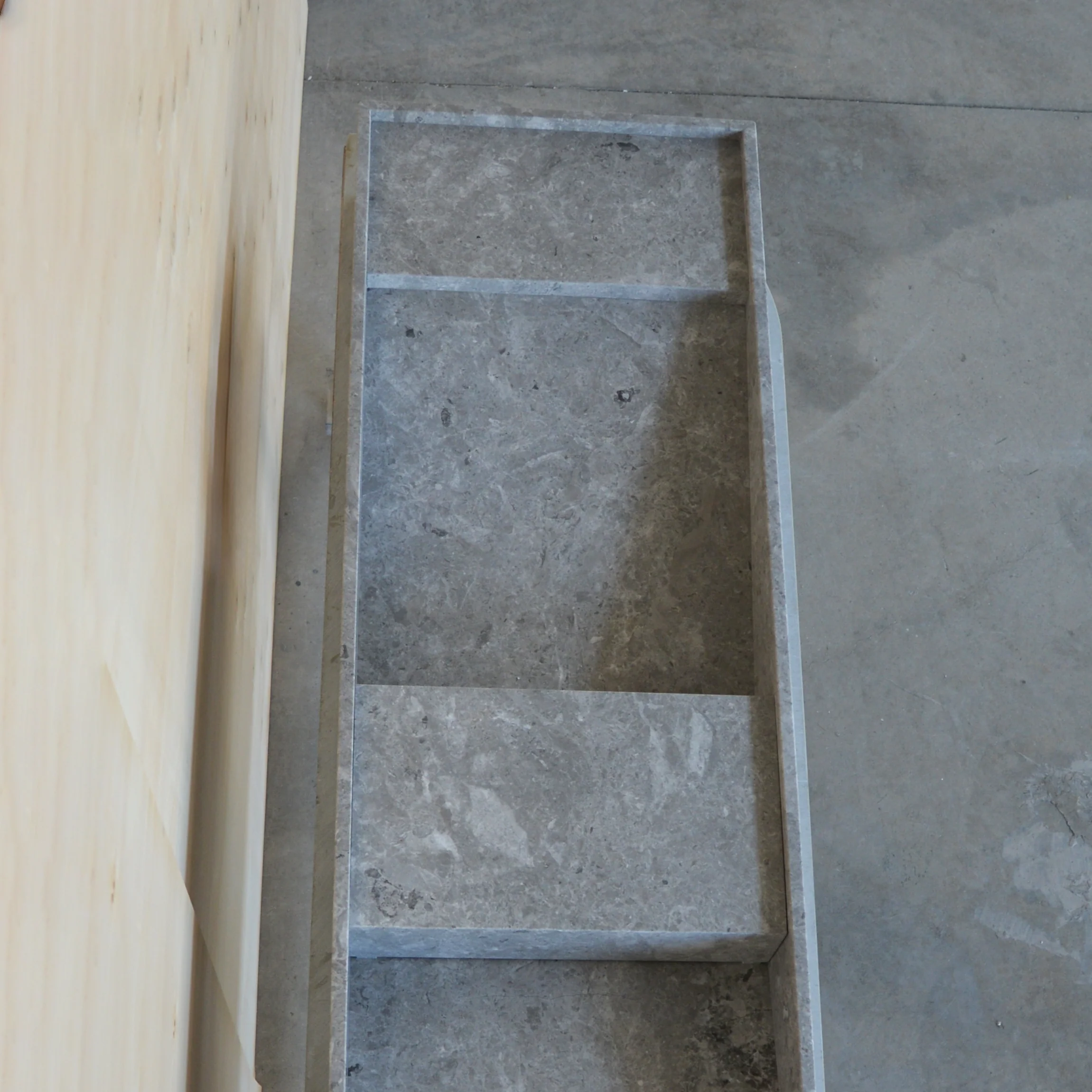 HANDCRAFTED CUSTOM TUNDRA GREY MARBLE SINK (NS-155) - Image 7
