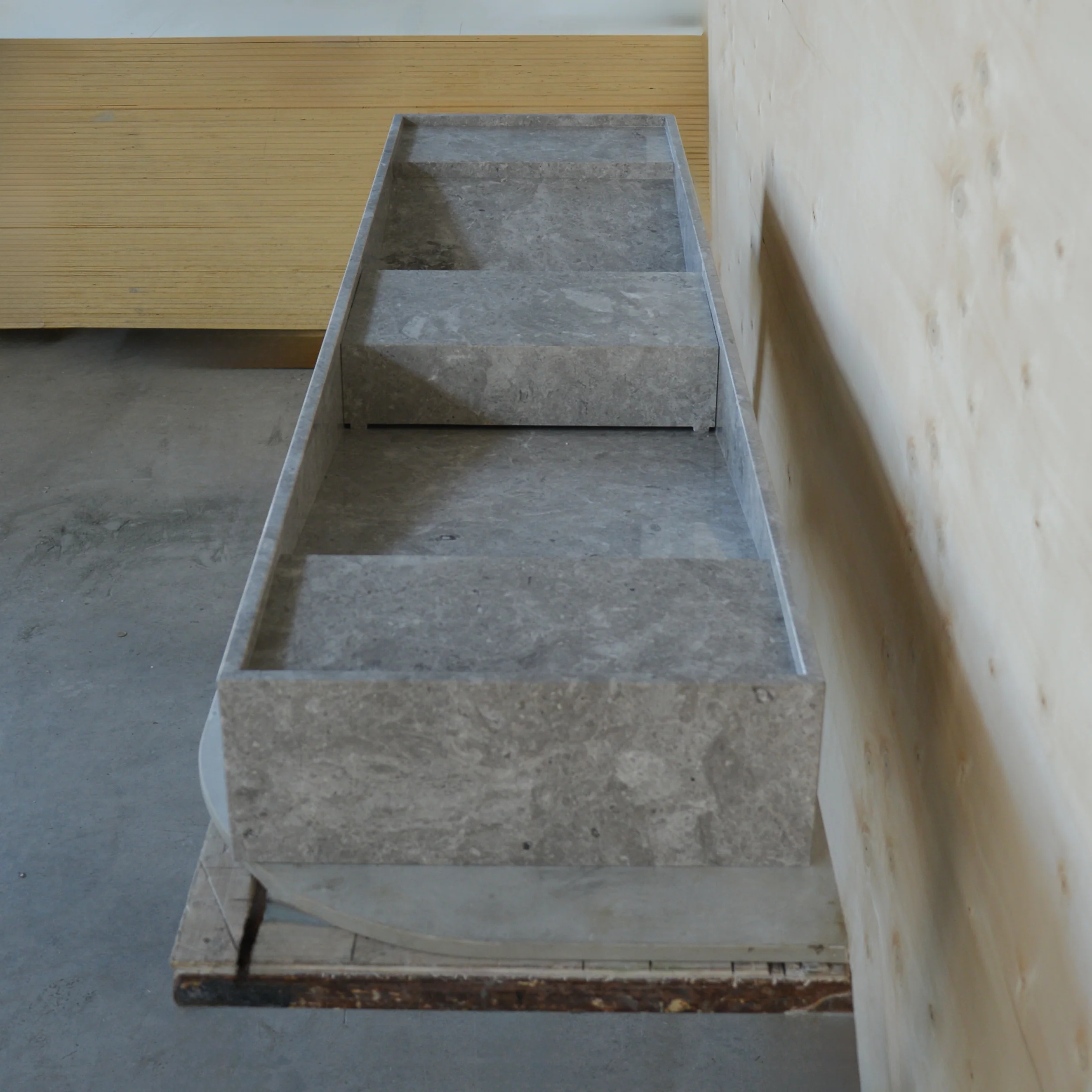HANDCRAFTED CUSTOM TUNDRA GREY MARBLE SINK (NS-155) - Image 8