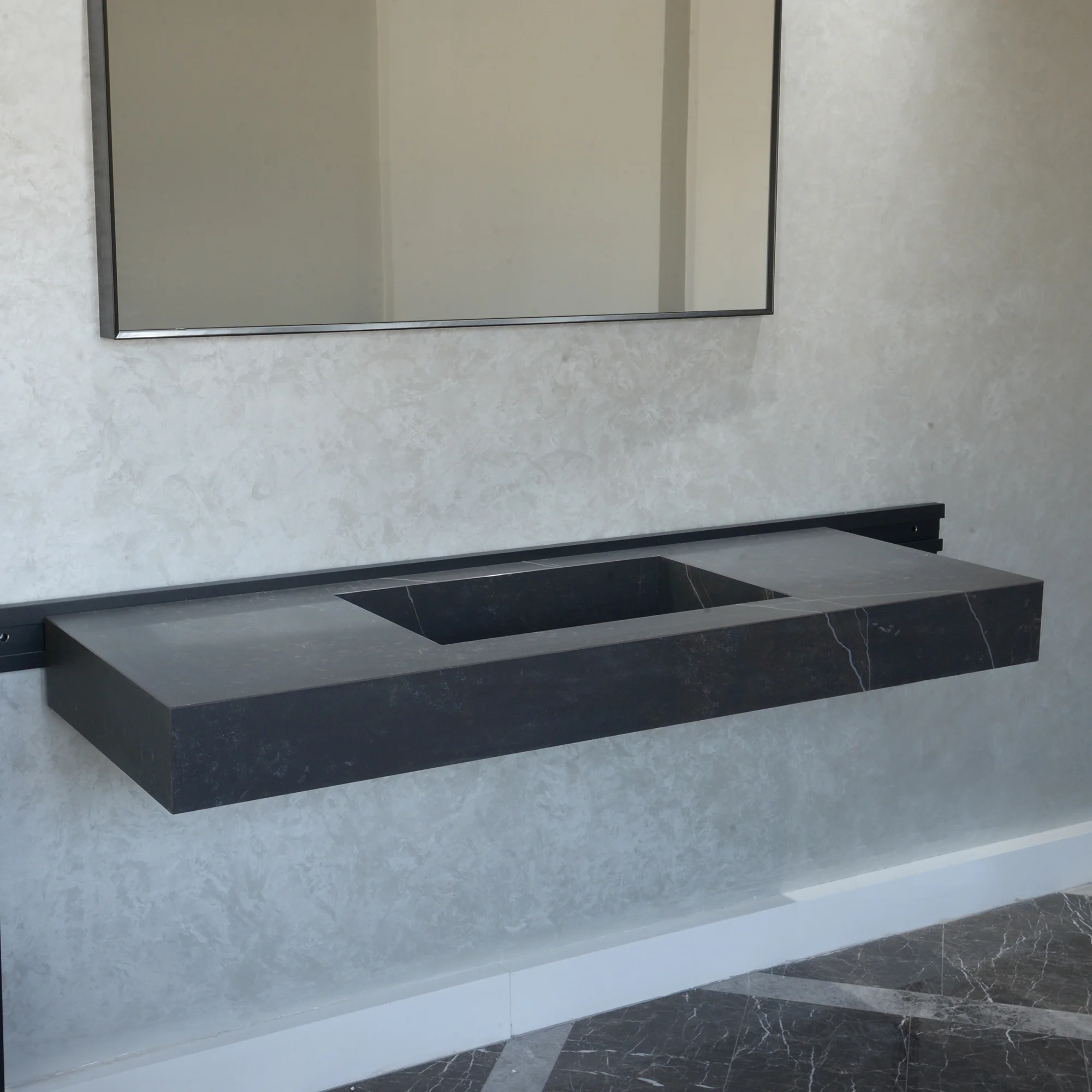 HANDCRAFTED DEKTON KELYA ENGINEERED PORCELAIN SINK (ES-067) - Image 2