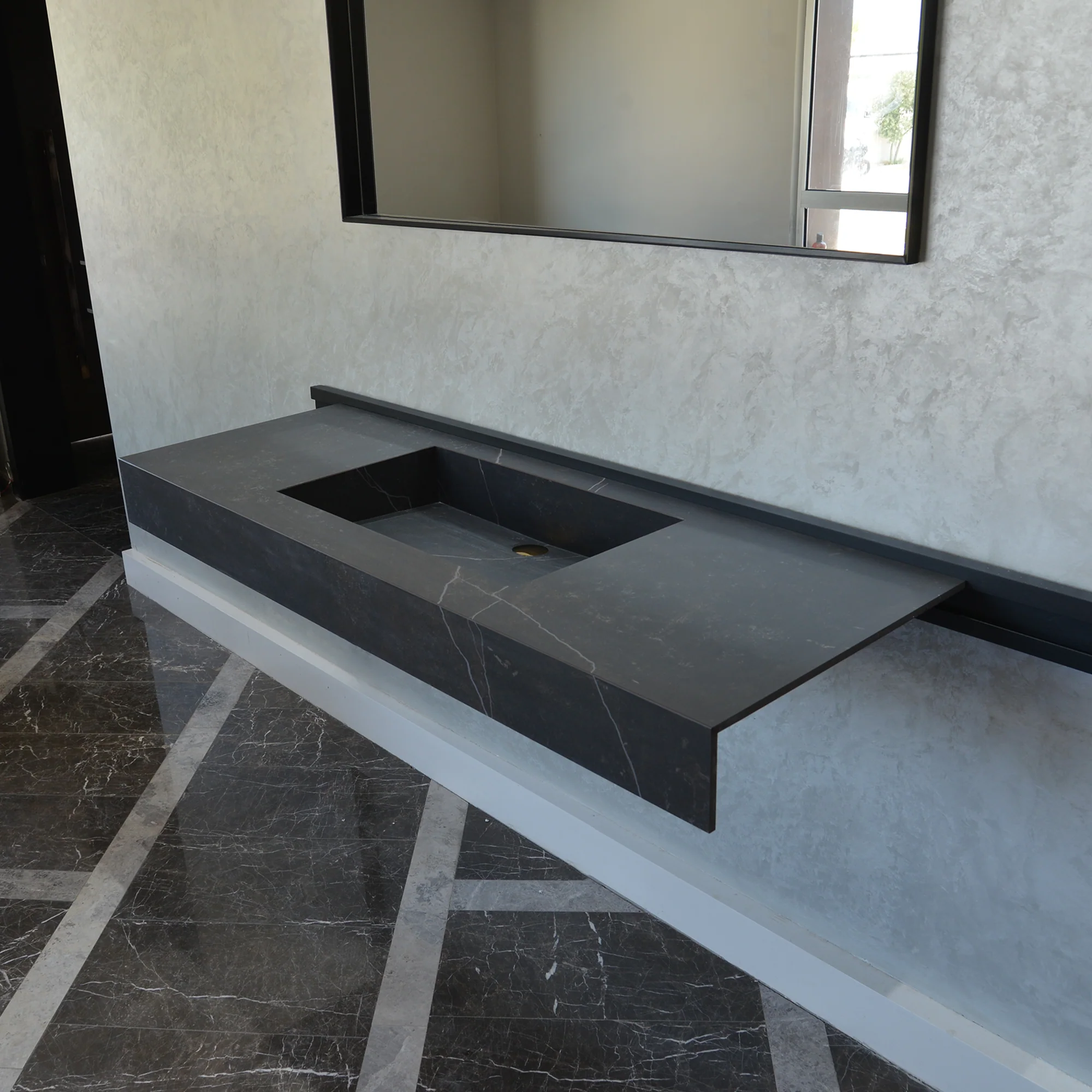 HANDCRAFTED DEKTON KELYA ENGINEERED PORCELAIN SINK (ES-067) - Image 3