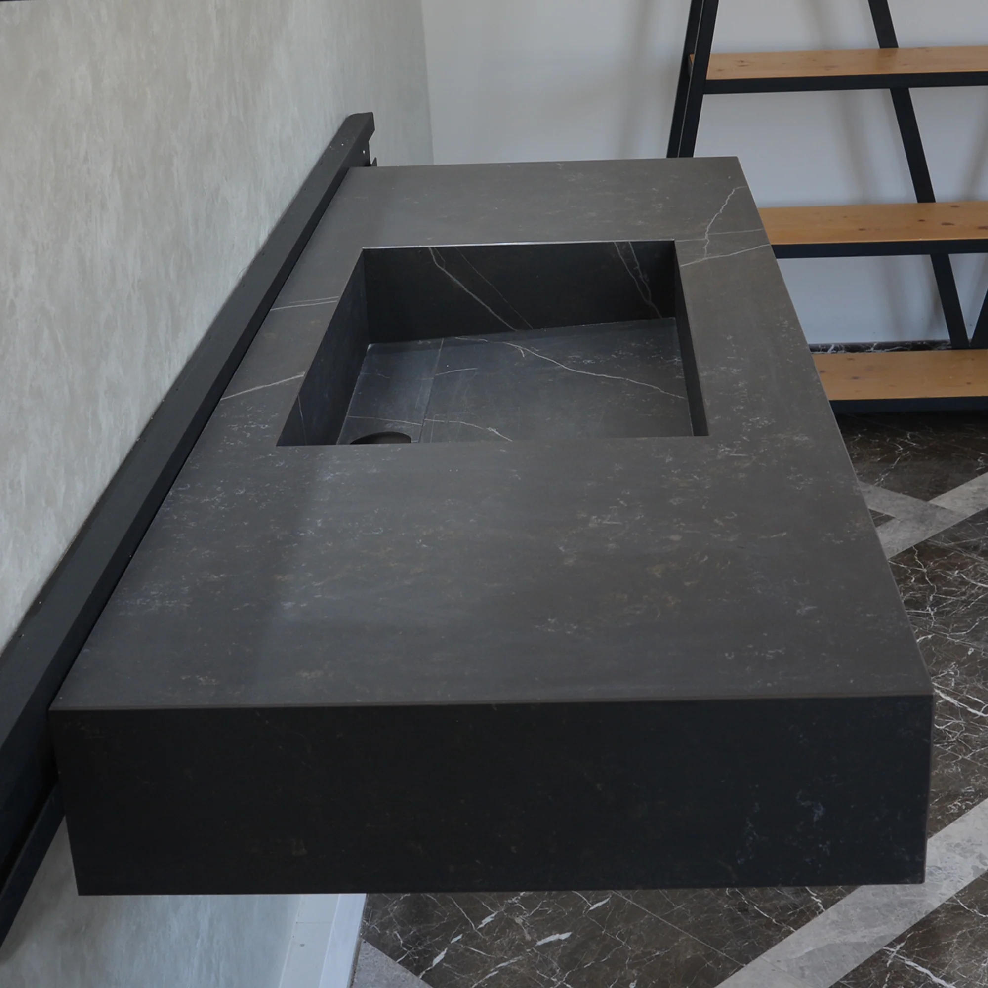 HANDCRAFTED DEKTON KELYA ENGINEERED PORCELAIN SINK (ES-067) - Image 5