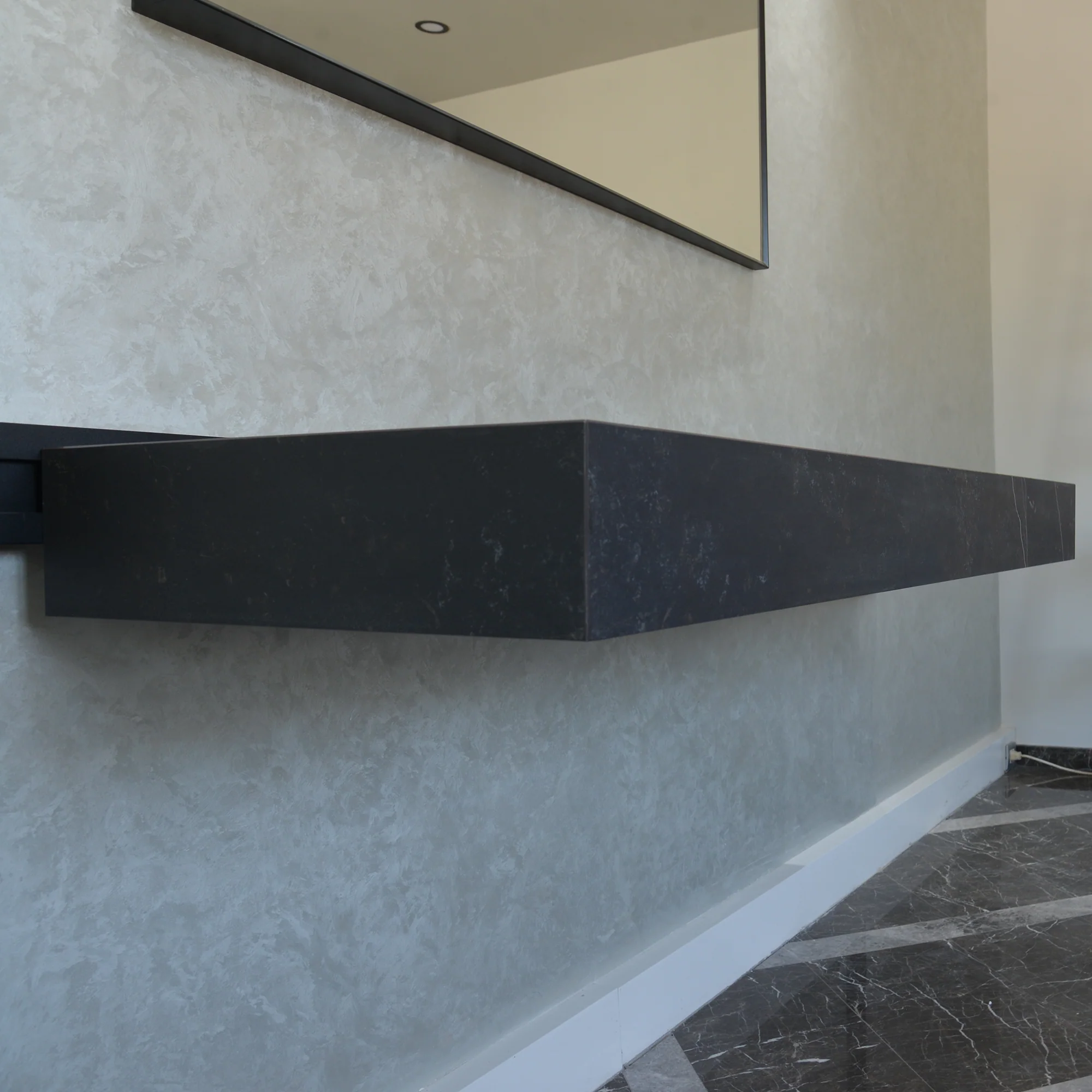 HANDCRAFTED DEKTON KELYA ENGINEERED PORCELAIN SINK (ES-067) - Image 8