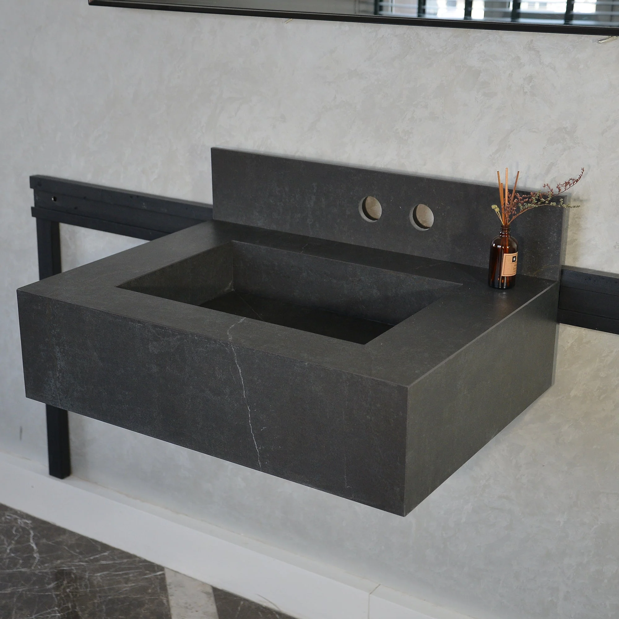 HANDCRAFTED DEKTON LAOS ENGINEERED PORCELAIN SINK (ES-048) - Image 10