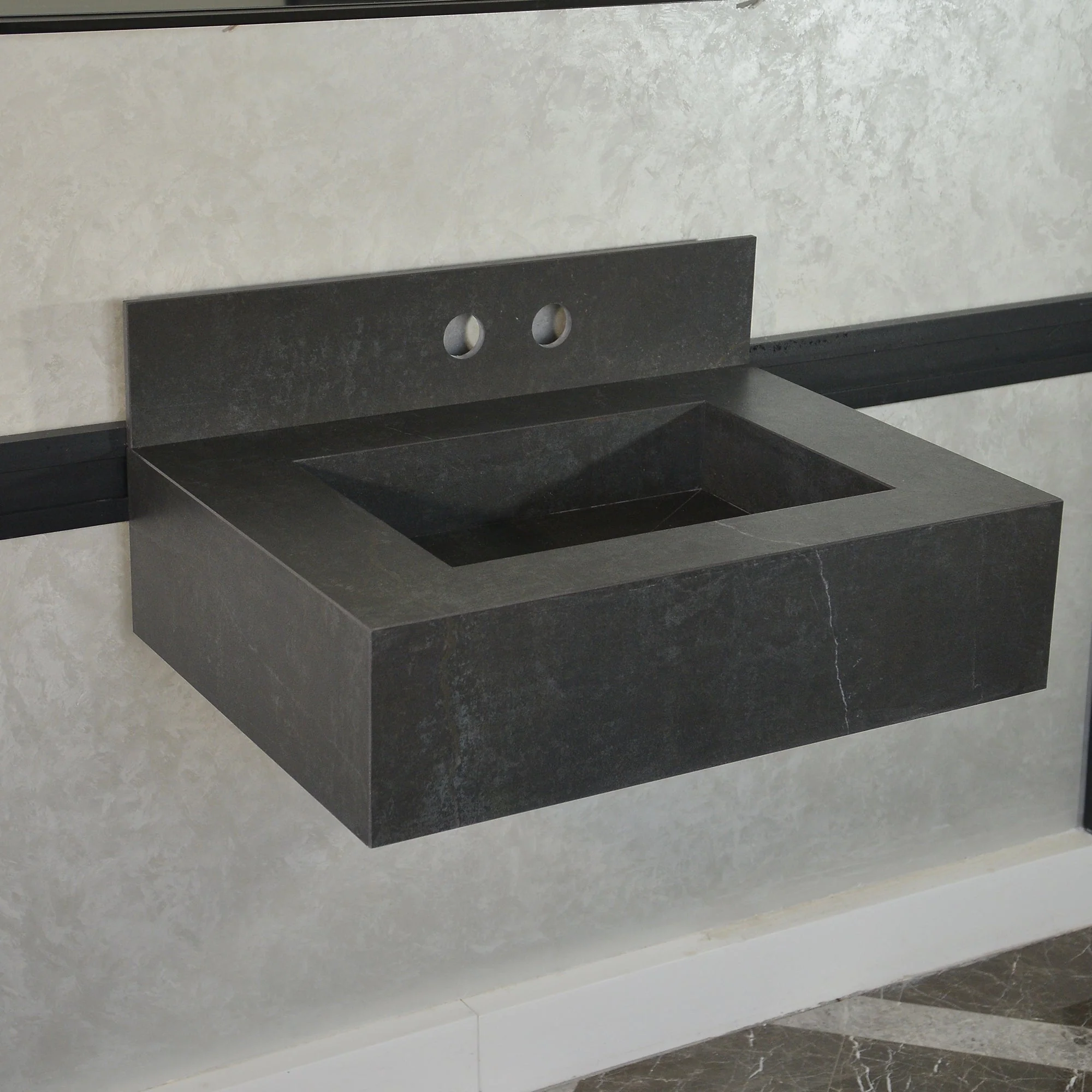 HANDCRAFTED DEKTON LAOS ENGINEERED PORCELAIN SINK (ES-048) - Image 9