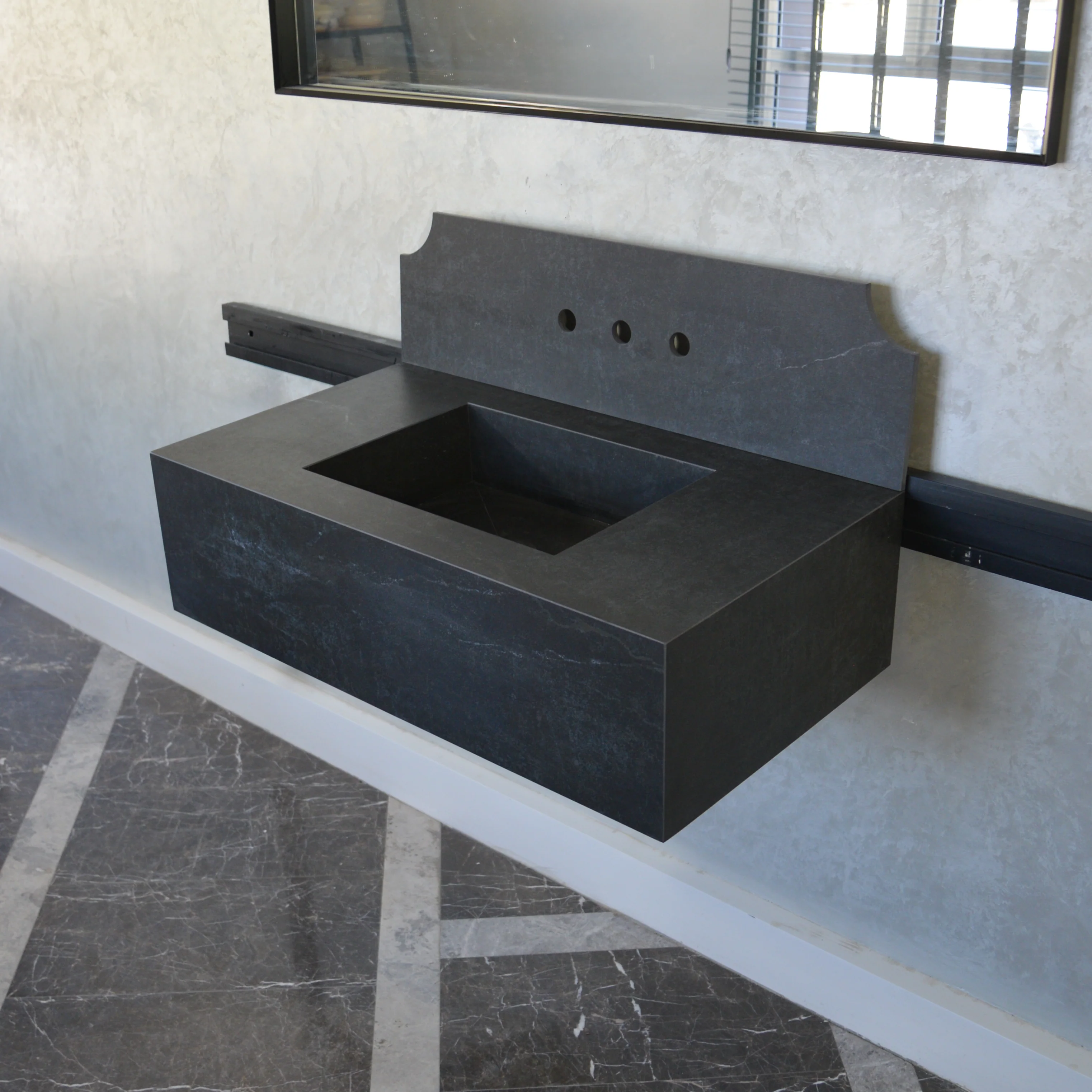 HANDCRAFTED DEKTON LAOS ENGINEERED PORCELAIN SINK (ES-060) - Image 3