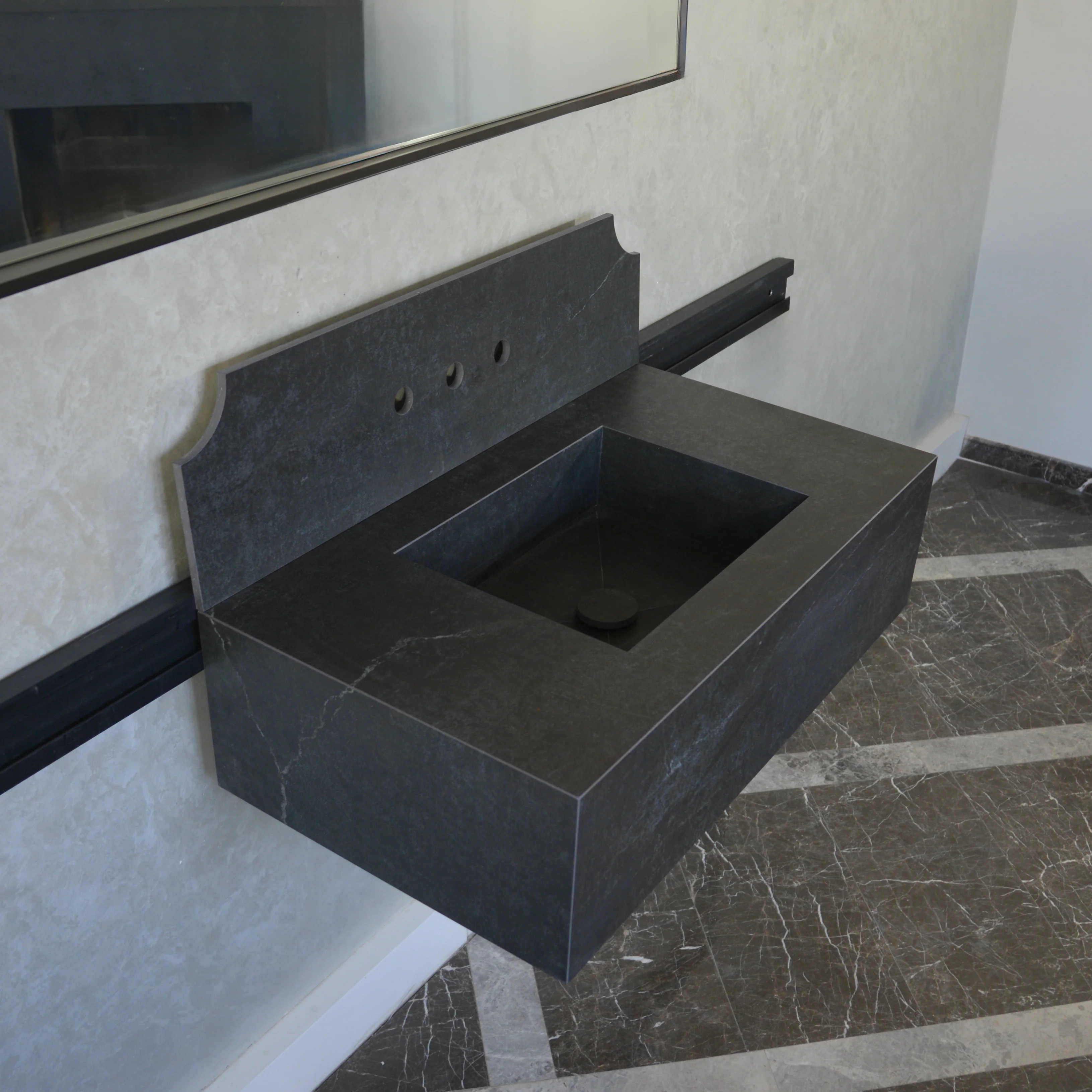HANDCRAFTED DEKTON LAOS ENGINEERED PORCELAIN SINK (ES-060) - Image 5