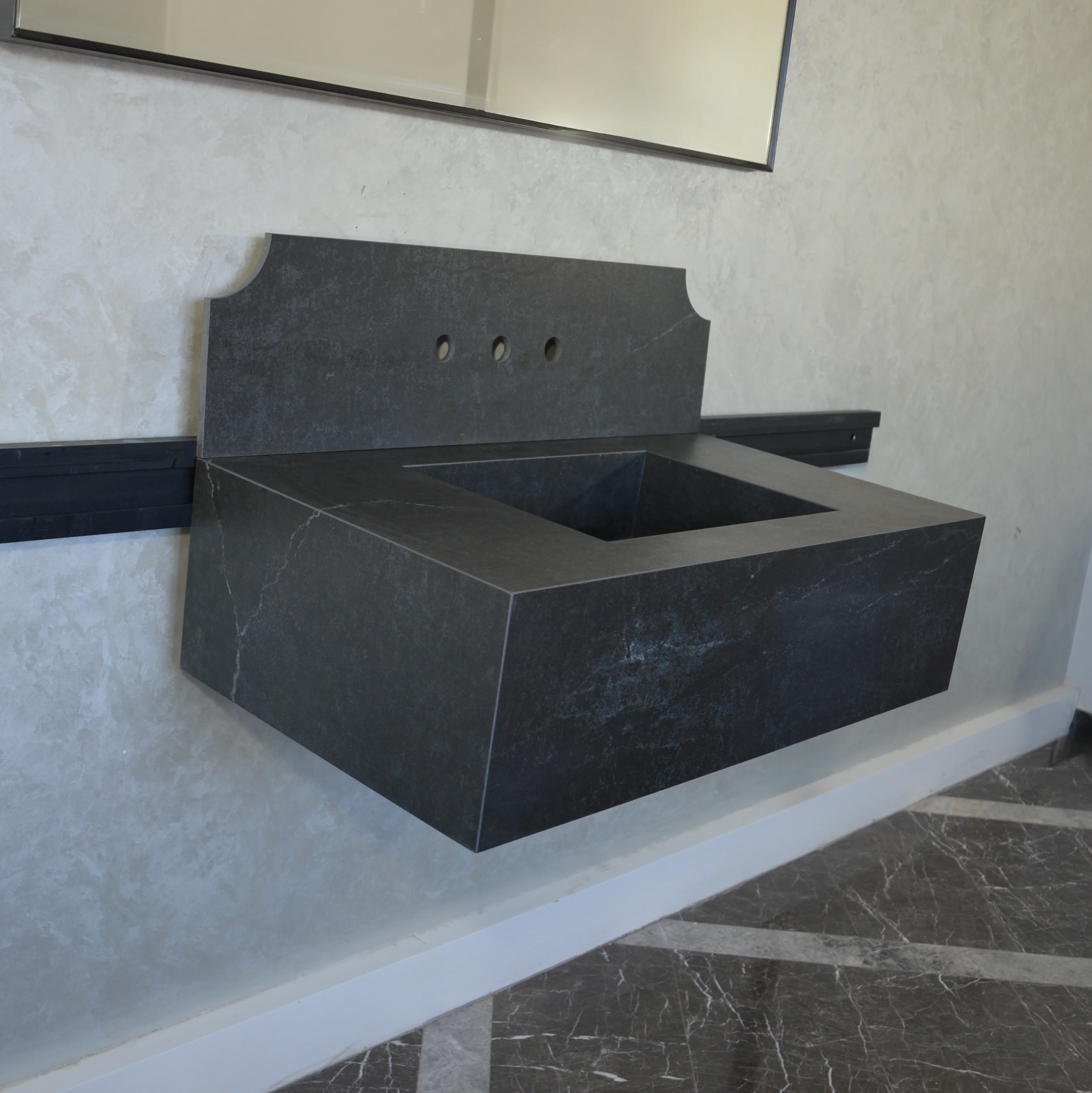 HANDCRAFTED DEKTON LAOS ENGINEERED PORCELAIN SINK (ES-060) - Image 6