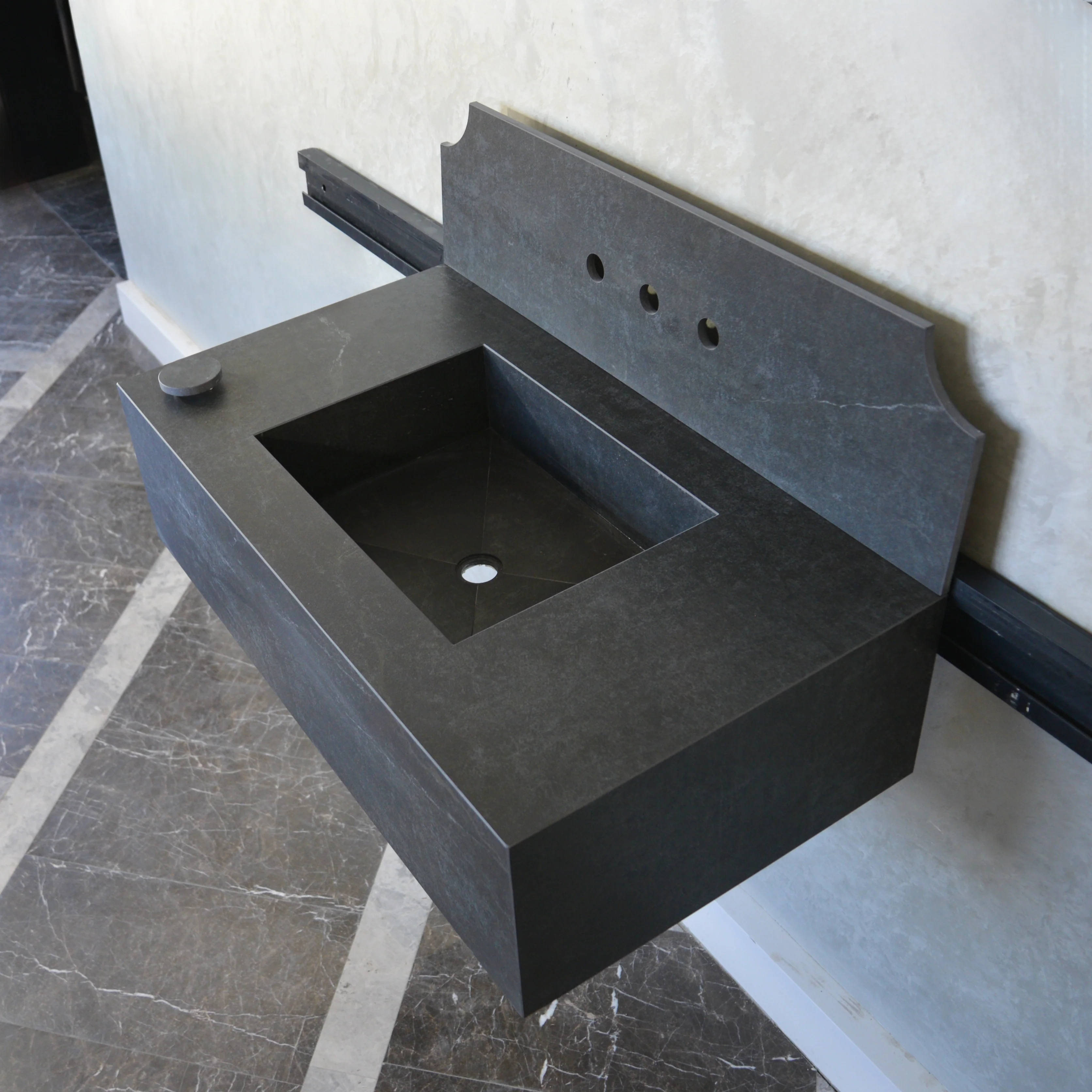 HANDCRAFTED DEKTON LAOS ENGINEERED PORCELAIN SINK (ES-060) - Image 9