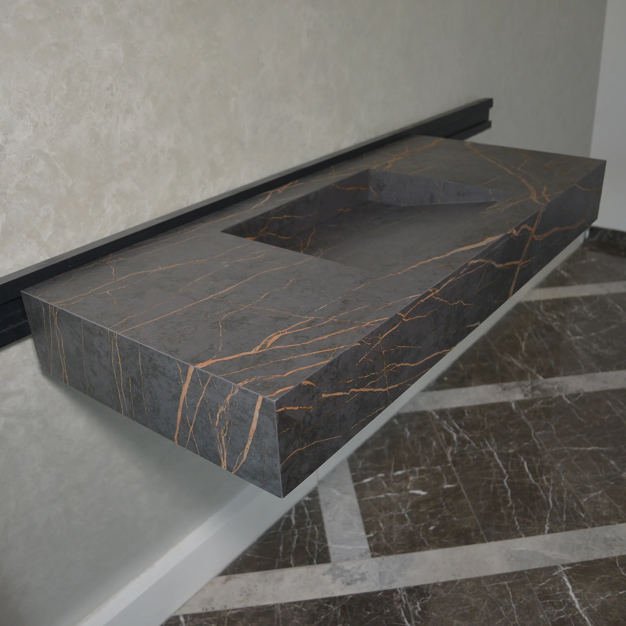 Handcrafted Dekton - Laurent Engineered Porcelain Sink (ES-054) - Image 11