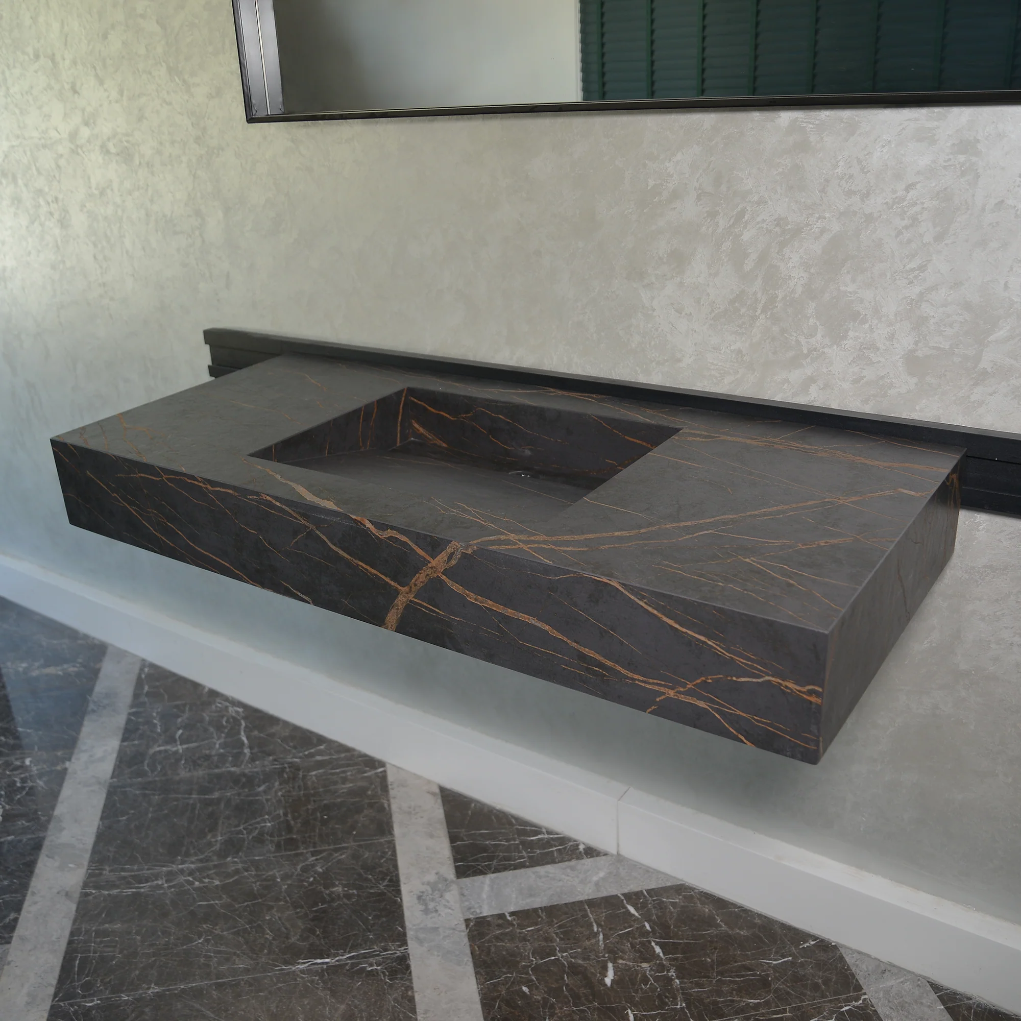 Handcrafted Dekton - Laurent Engineered Porcelain Sink (ES-054) - Image 4