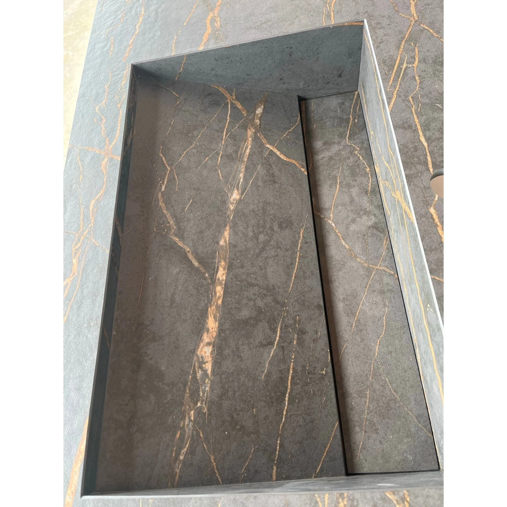 HANDCRAFTED DEKTON LAURENT ENGINEERED PORCELAIN SINK (ES-057) - Image 3