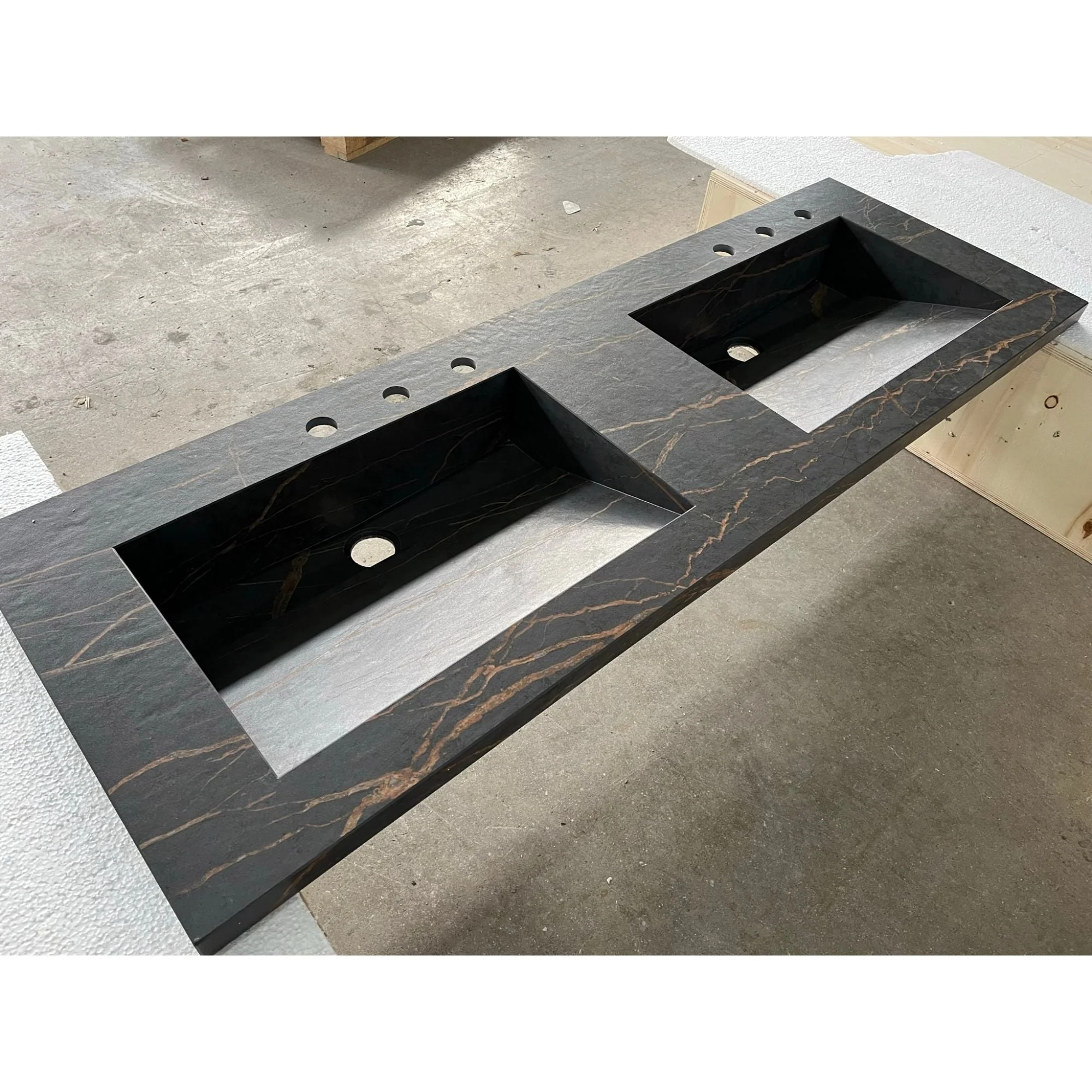 HANDCRAFTED DEKTON LAURENT ENGINEERED PORCELAIN SINK (ES-057) - Image 5