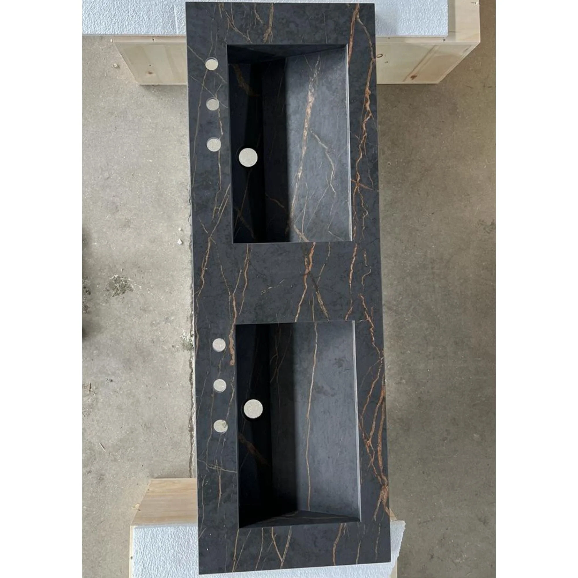 HANDCRAFTED DEKTON LAURENT ENGINEERED PORCELAIN SINK (ES-057) - Image 6