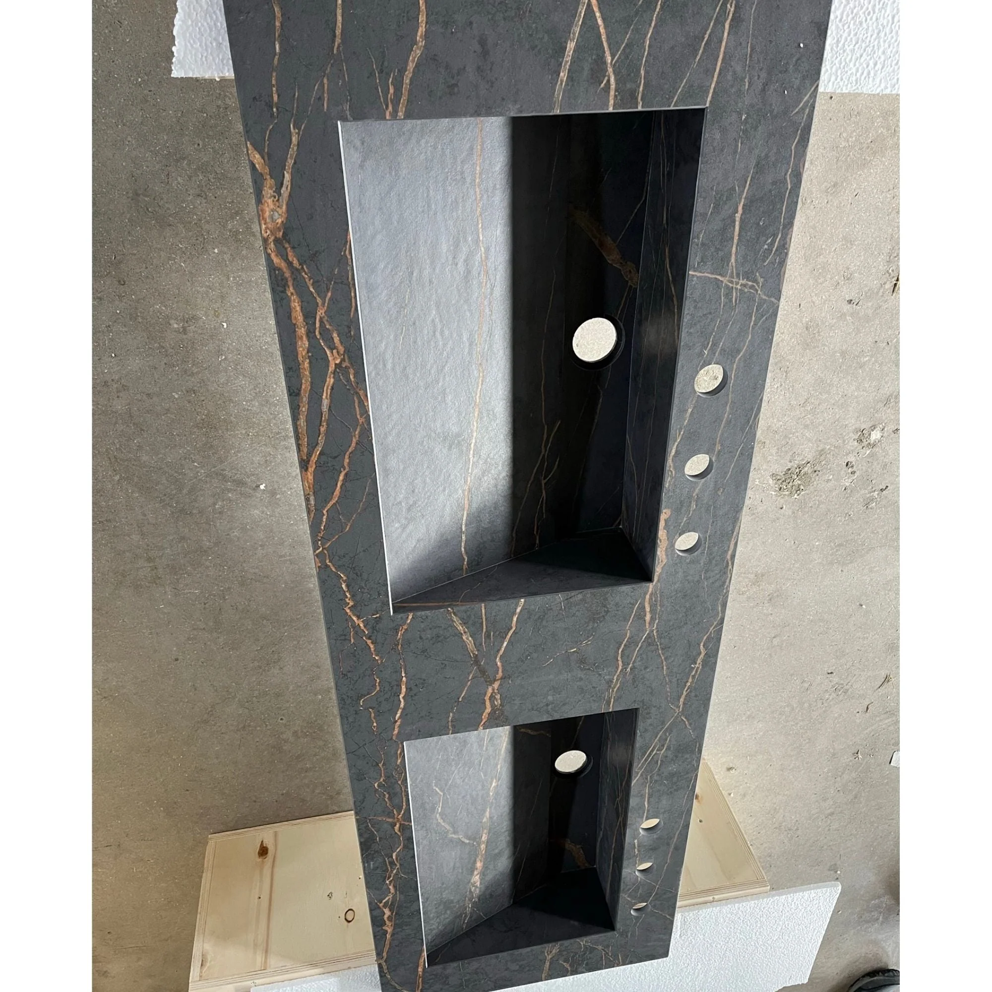 HANDCRAFTED DEKTON LAURENT ENGINEERED PORCELAIN SINK (ES-057) - Image 7