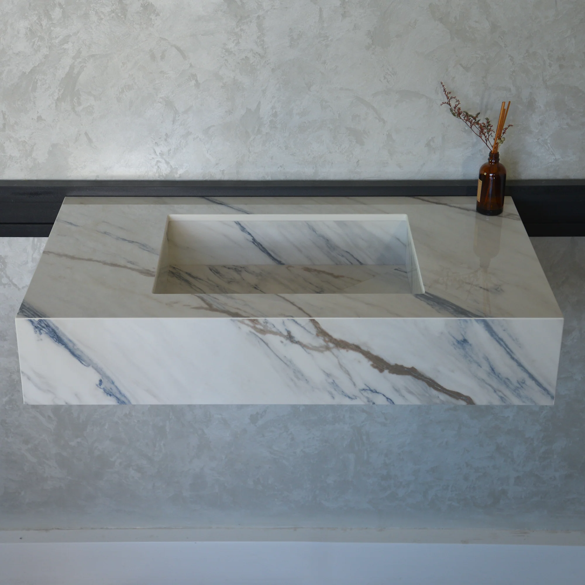 HANDCRAFTED DEKTON ONIRIKA TRANCE ENGINEERED PORCELAIN SINK (ES-035) - Image 3