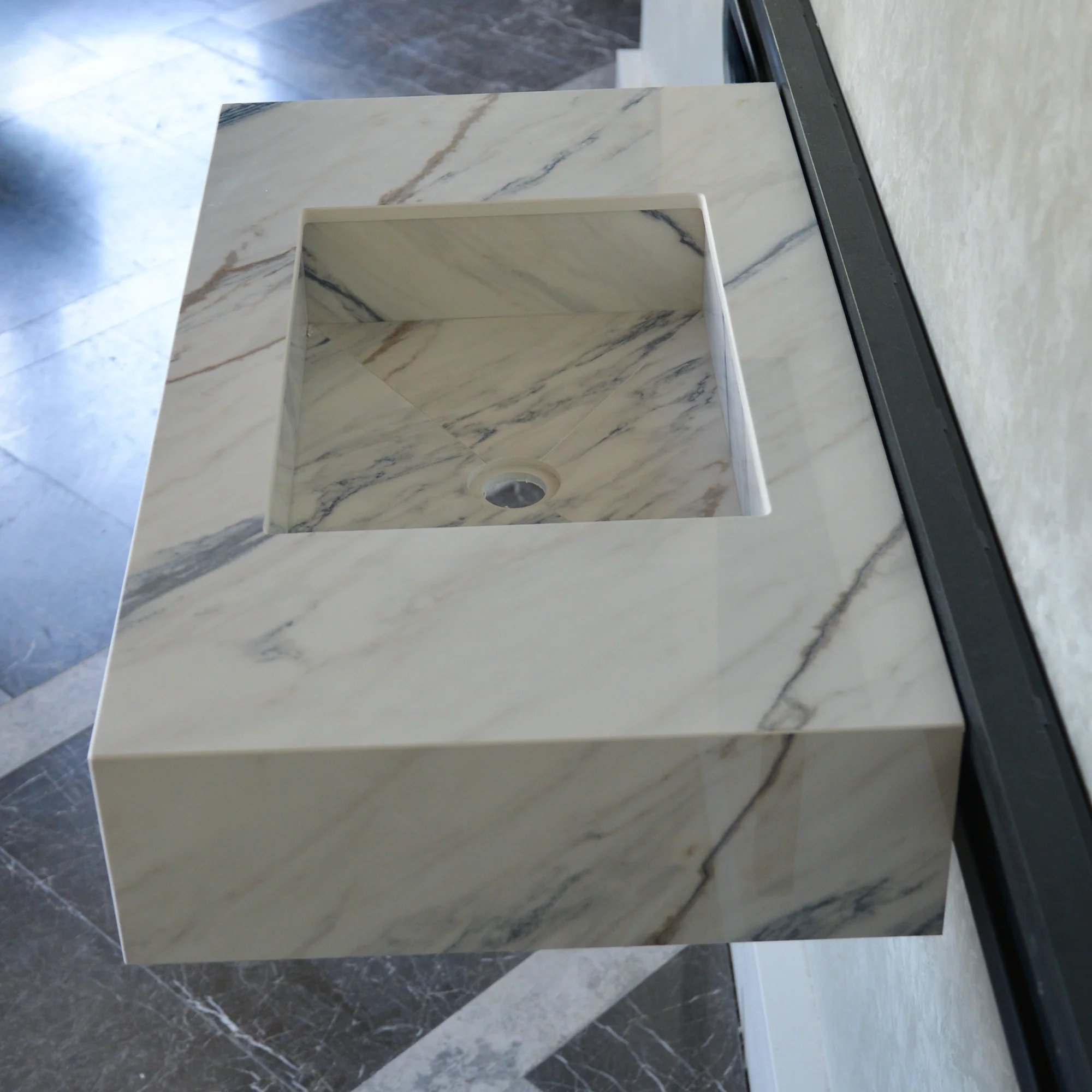 HANDCRAFTED DEKTON ONIRIKA TRANCE ENGINEERED PORCELAIN SINK (ES-035) - Image 7