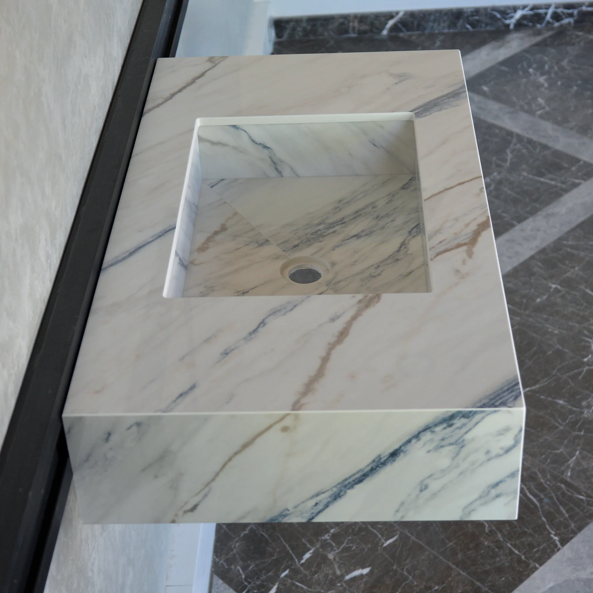 HANDCRAFTED DEKTON ONIRIKA TRANCE ENGINEERED PORCELAIN SINK (ES-035) - Image 8