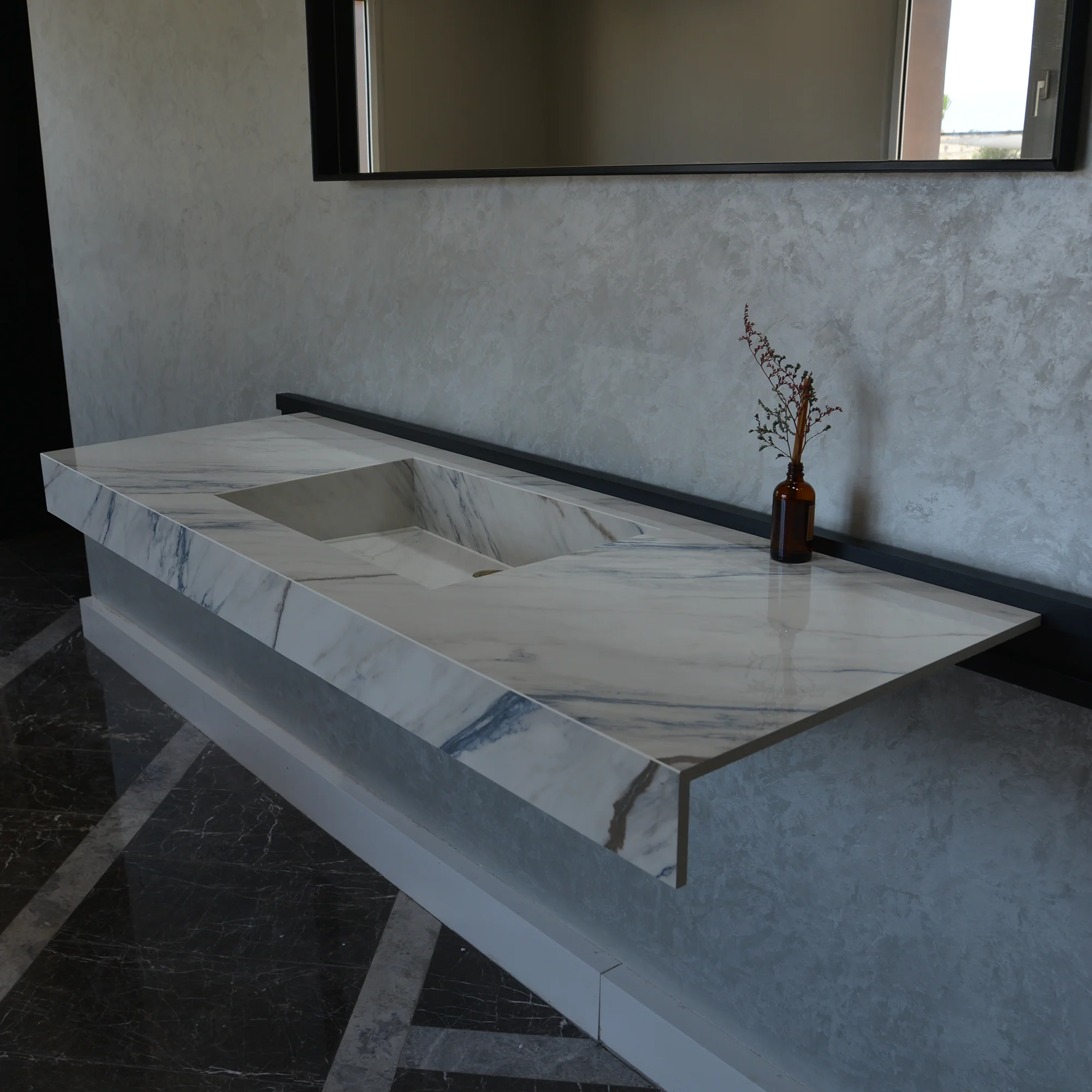 HANDCRAFTED DEKTON ONIRIKA TRANCE ENGINEERED PORCELAIN SINK (ES-054) - Image 2