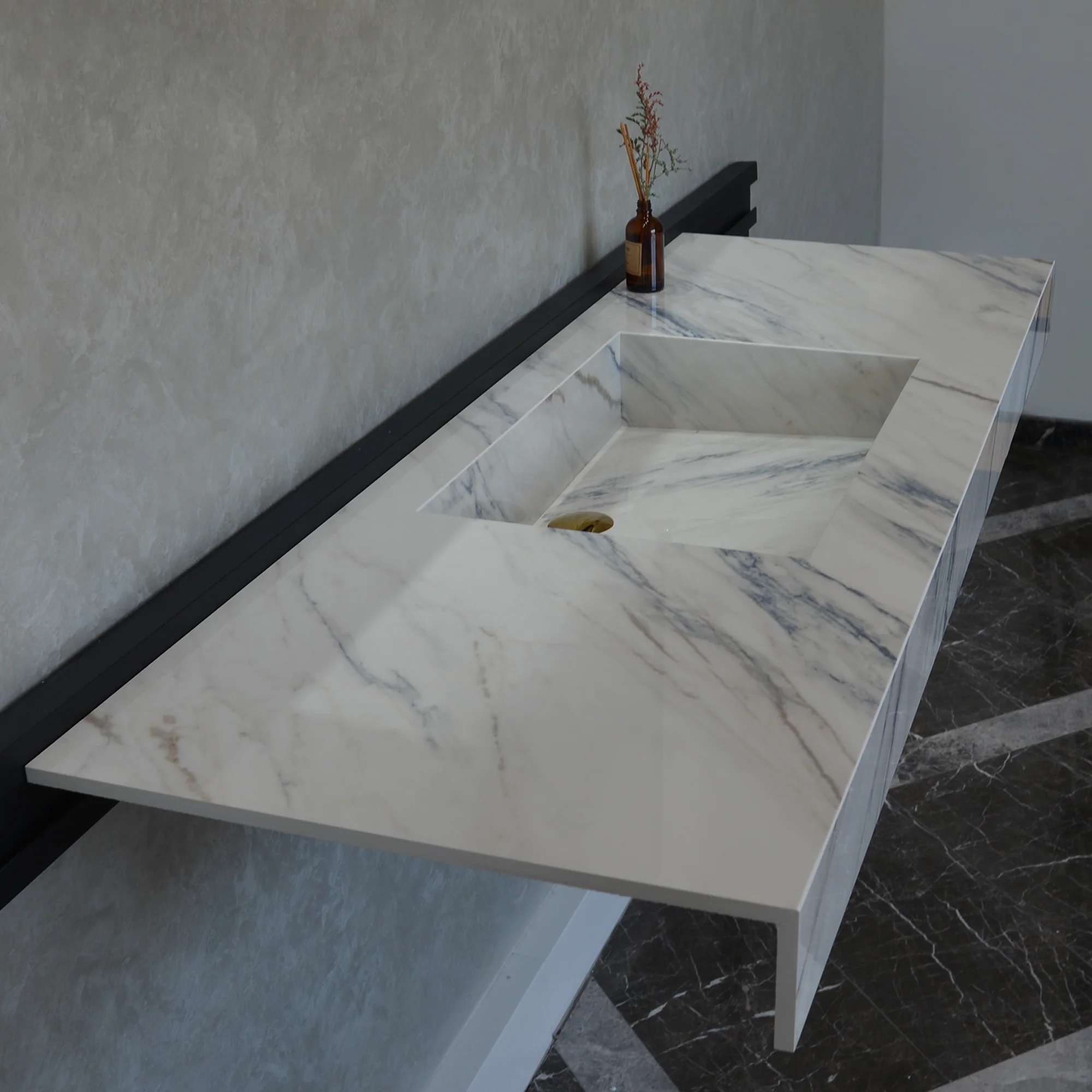 HANDCRAFTED DEKTON ONIRIKA TRANCE ENGINEERED PORCELAIN SINK (ES-054) - Image 3