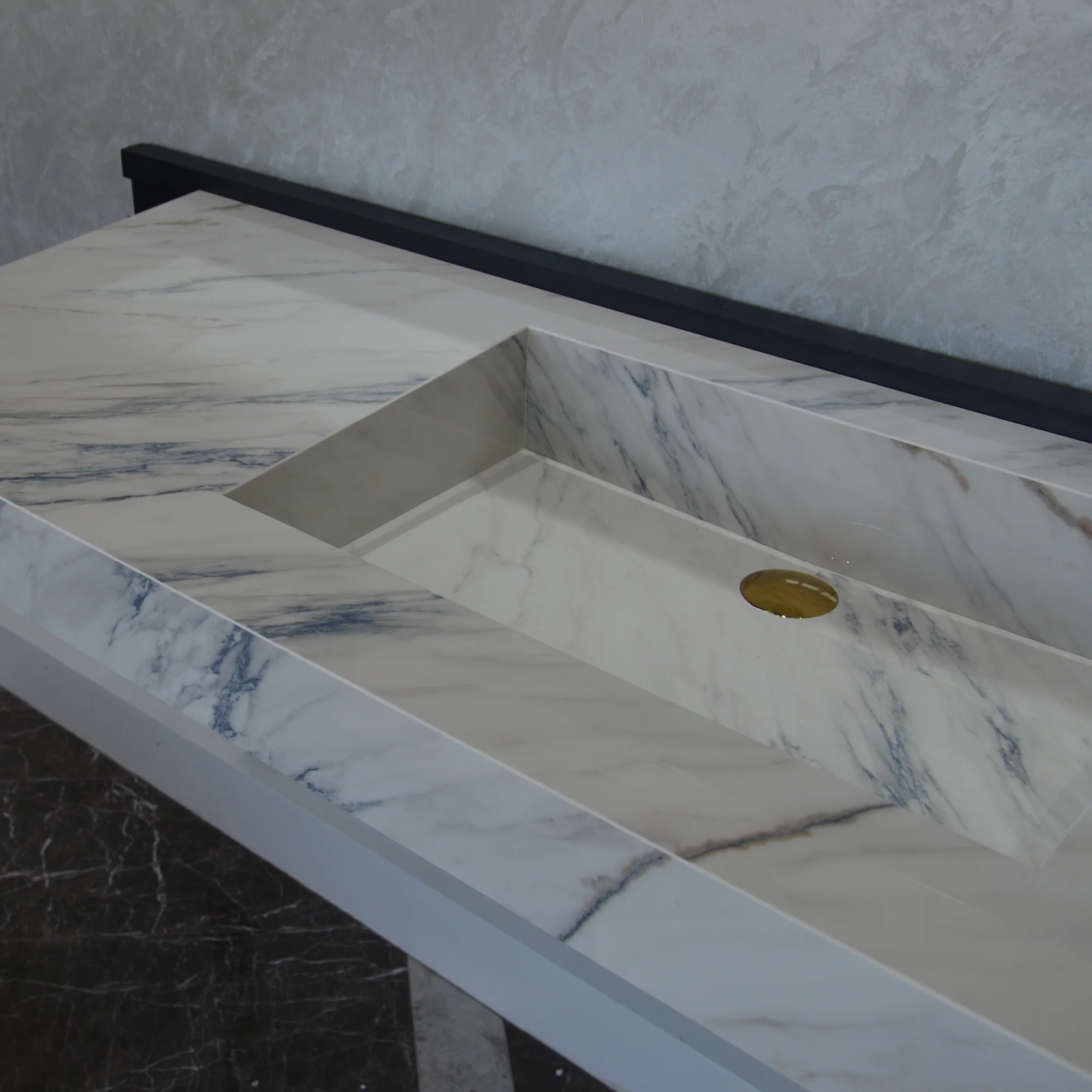 HANDCRAFTED DEKTON ONIRIKA TRANCE ENGINEERED PORCELAIN SINK (ES-054) - Image 4