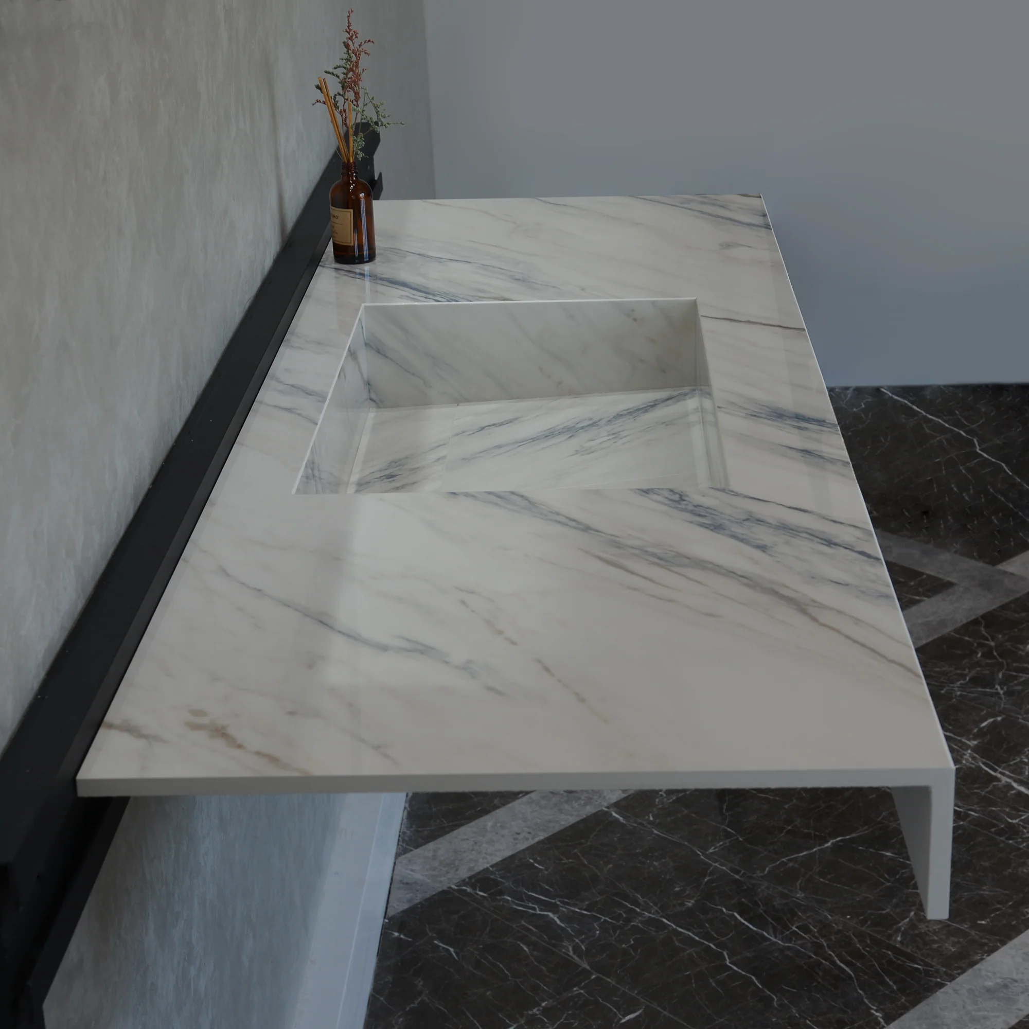 HANDCRAFTED DEKTON ONIRIKA TRANCE ENGINEERED PORCELAIN SINK (ES-054) - Image 5