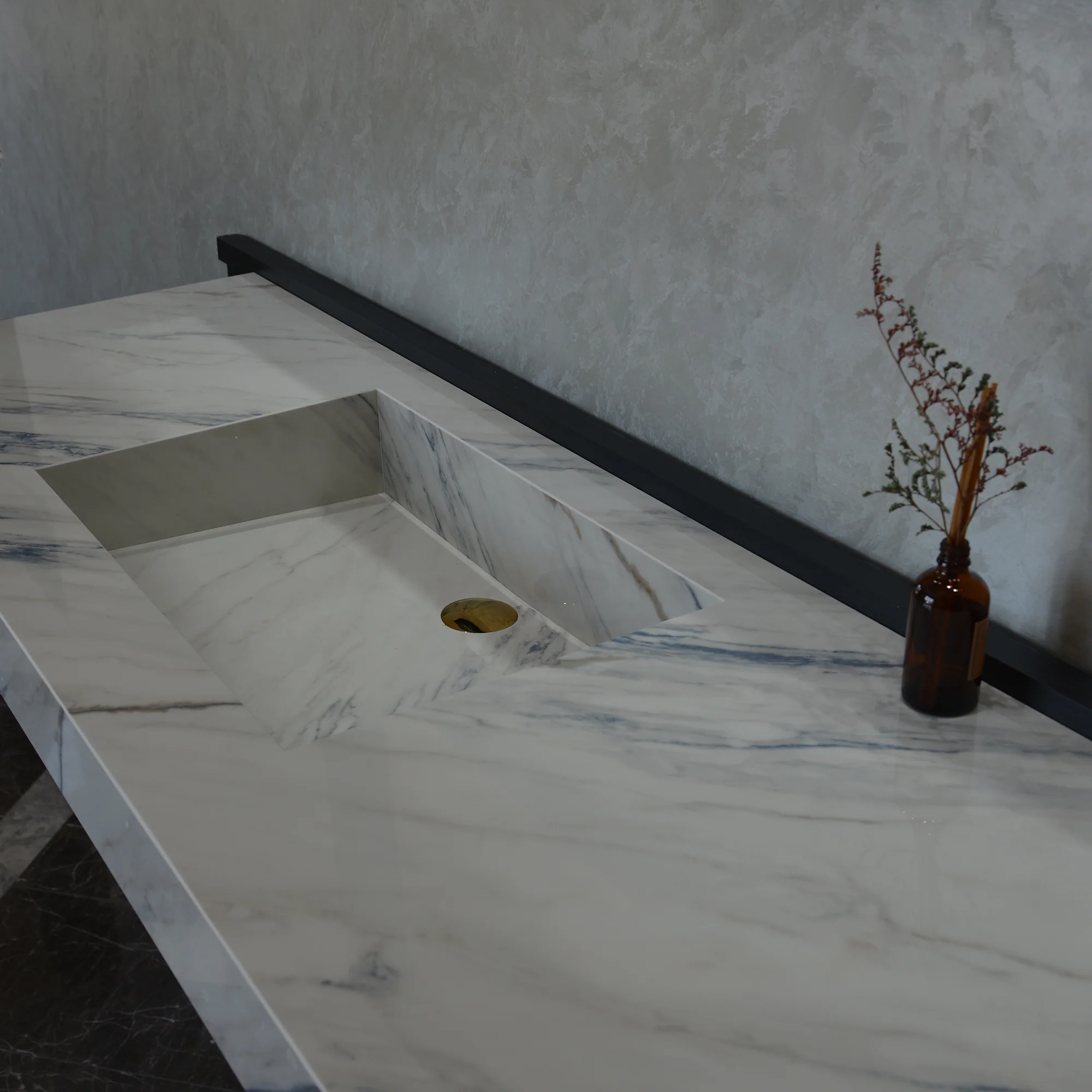 HANDCRAFTED DEKTON ONIRIKA TRANCE ENGINEERED PORCELAIN SINK (ES-054) - Image 7