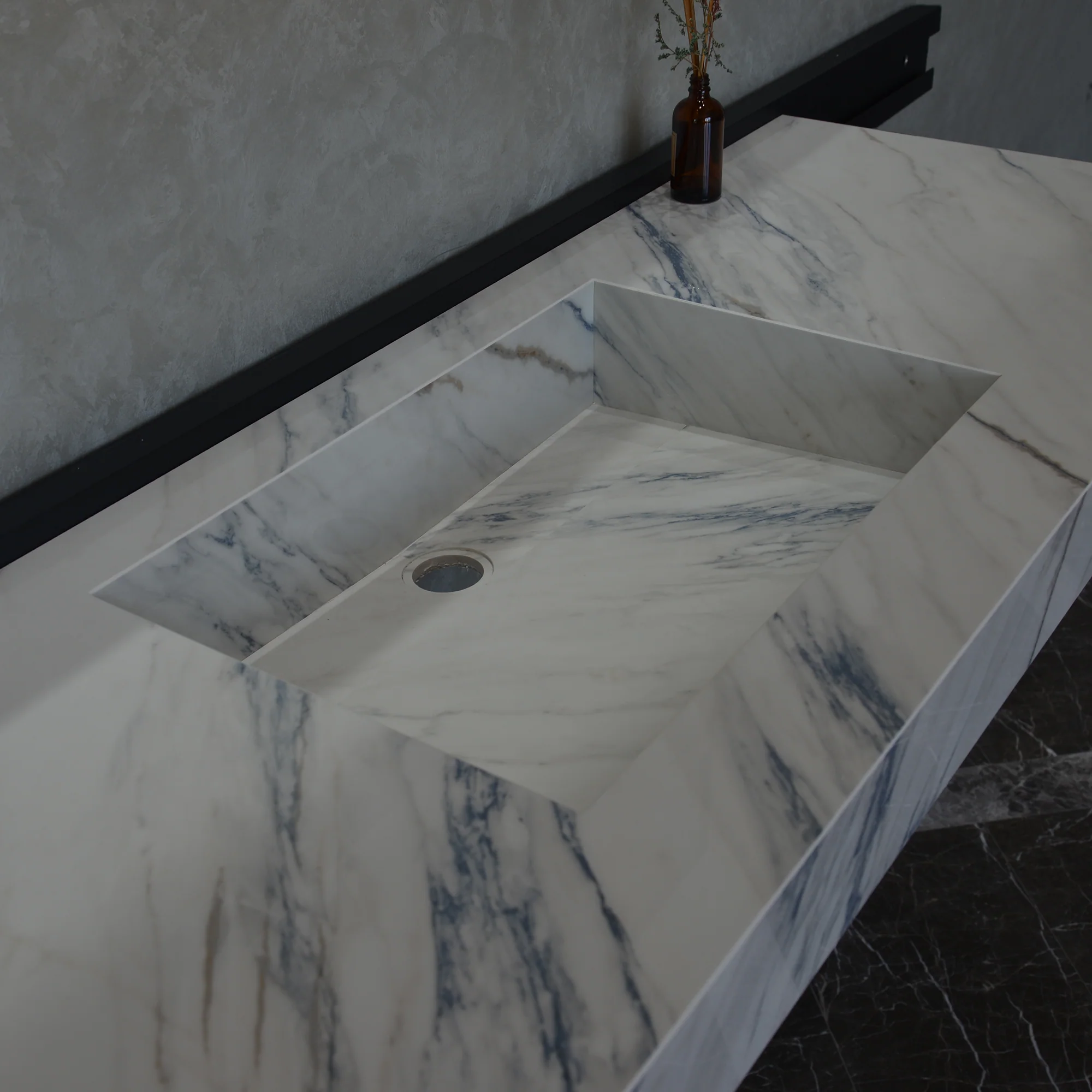 HANDCRAFTED DEKTON ONIRIKA TRANCE ENGINEERED PORCELAIN SINK (ES-054) - Image 8
