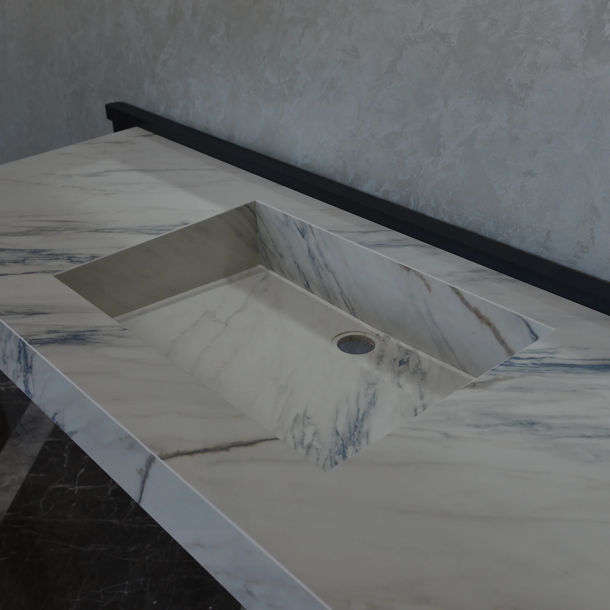 HANDCRAFTED DEKTON ONIRIKA TRANCE ENGINEERED PORCELAIN SINK (ES-054) - Image 9