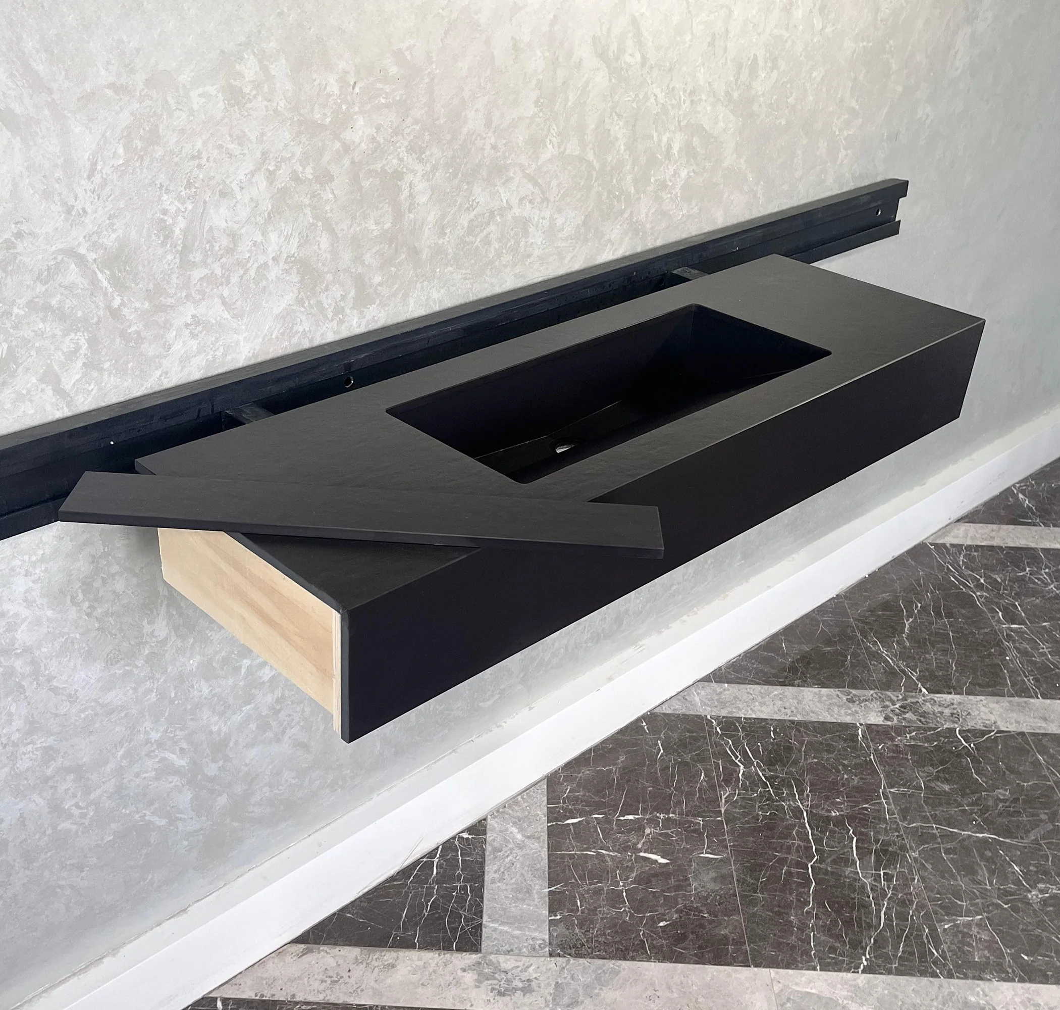 HANDCRAFTED DEKTON SIRIUS ENGINEERED PORCELAIN SINK (ES-042) - Image 2