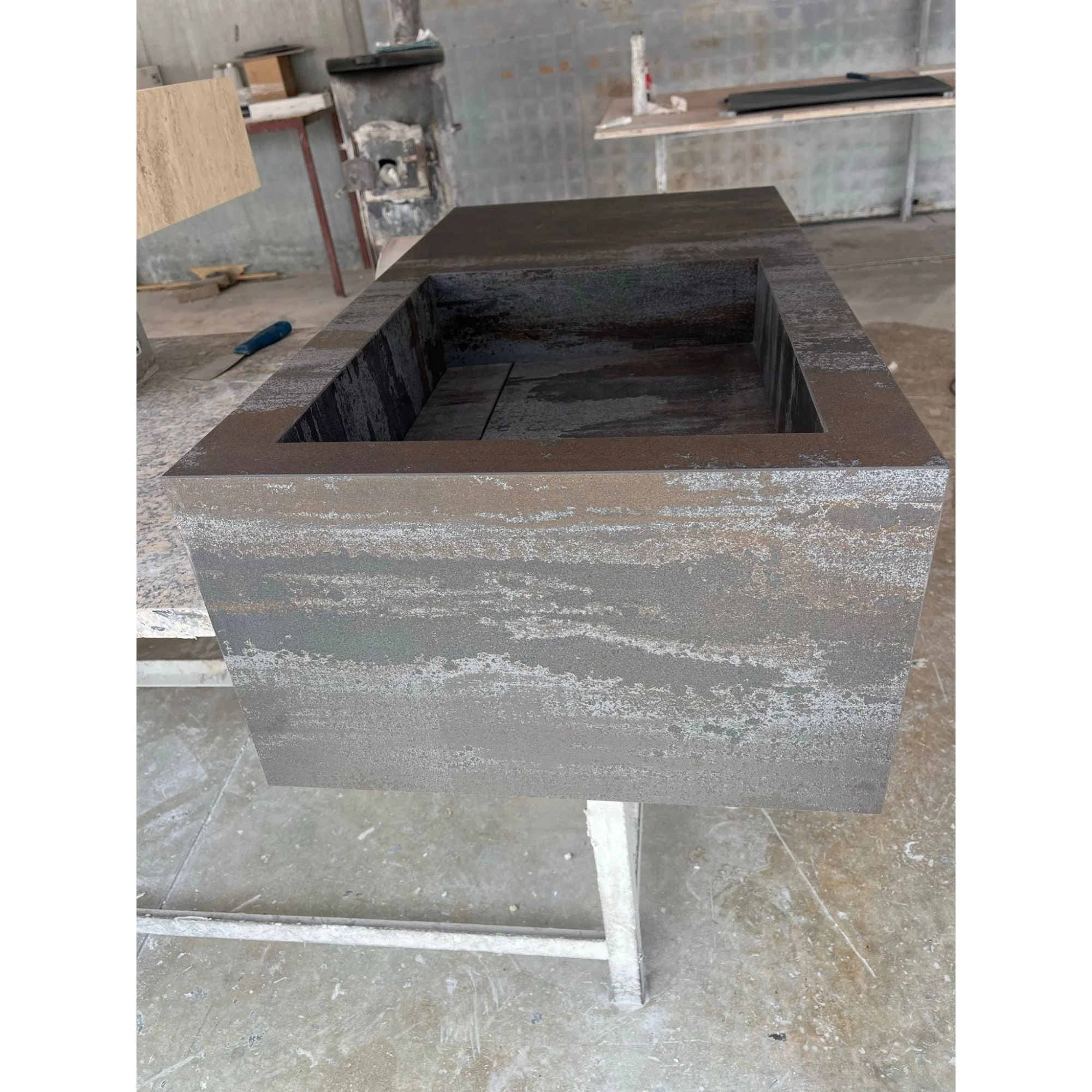 HANDCRAFTED DEKTON TRILLIUM ENGINEERED PORCELAIN SINK (ES-065) - Image 10