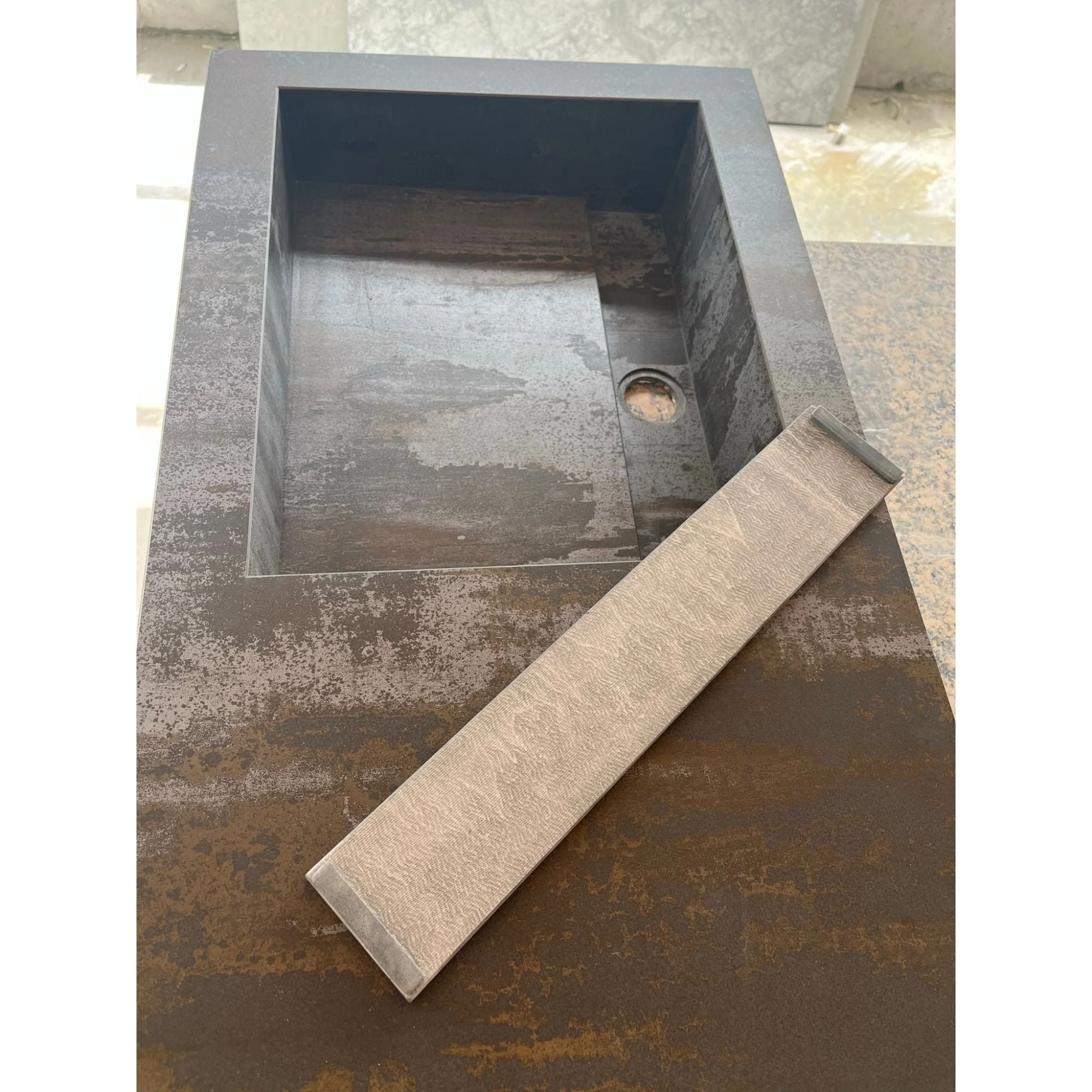 HANDCRAFTED DEKTON TRILLIUM ENGINEERED PORCELAIN SINK (ES-065) - Image 11