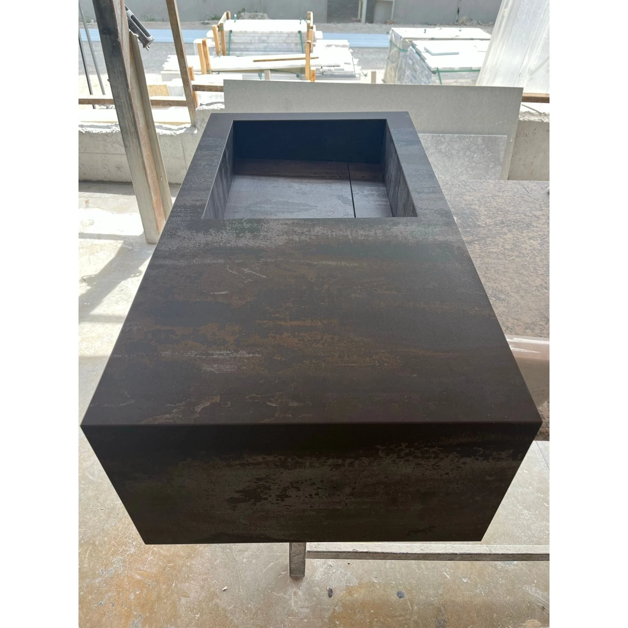 HANDCRAFTED DEKTON TRILLIUM ENGINEERED PORCELAIN SINK (ES-065) - Image 9