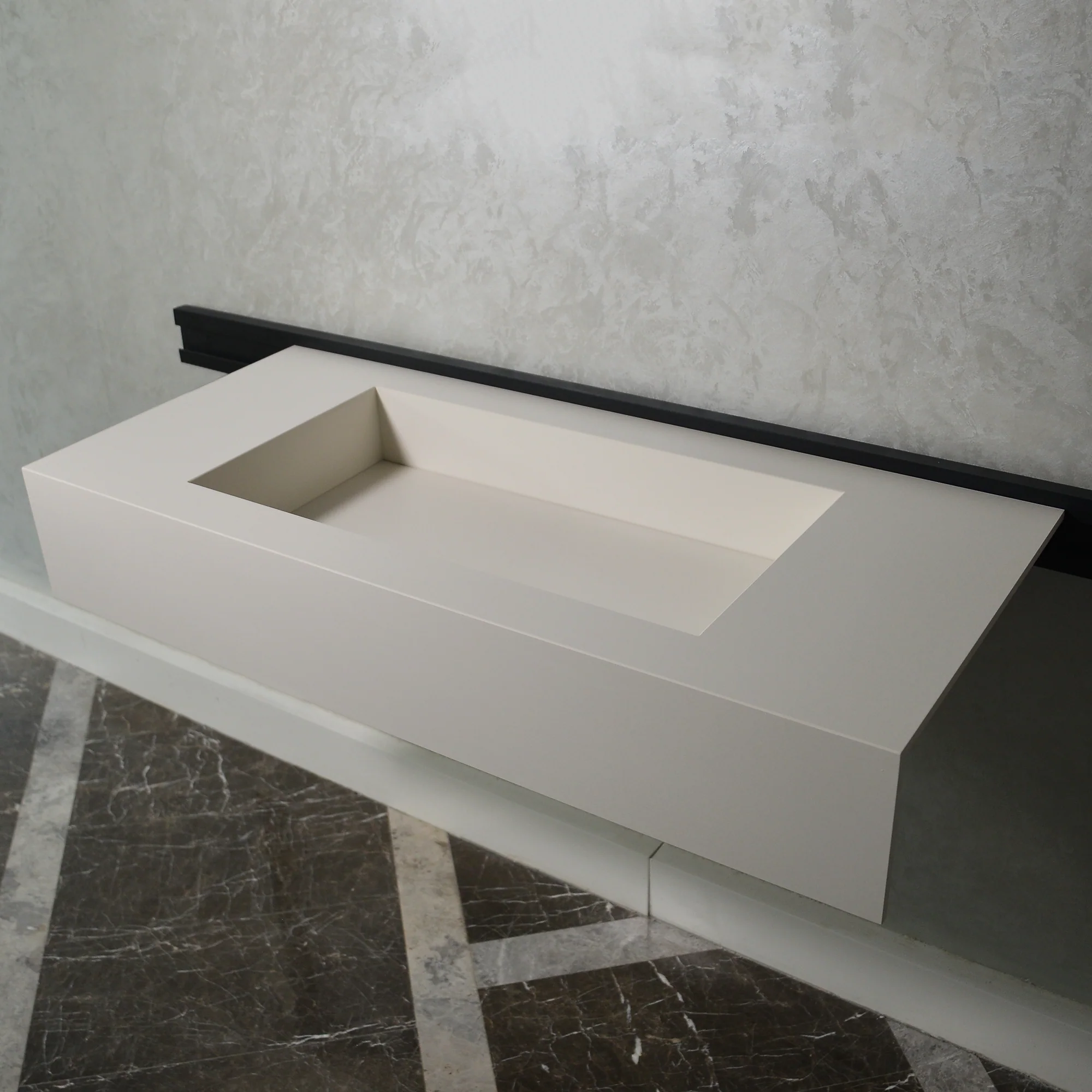 HANDCRAFTED INFINITY ABSOLUTE WHITE ENGINEERED PORCELAIN SINK (ES-062) - Image 11