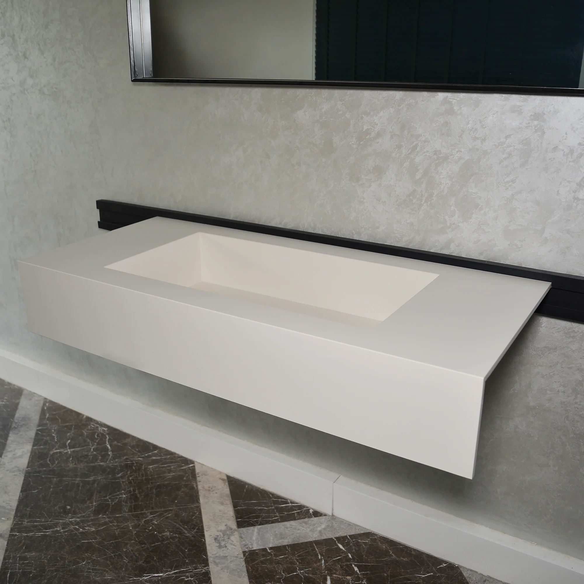 HANDCRAFTED INFINITY ABSOLUTE WHITE ENGINEERED PORCELAIN SINK (ES-062) - Image 3