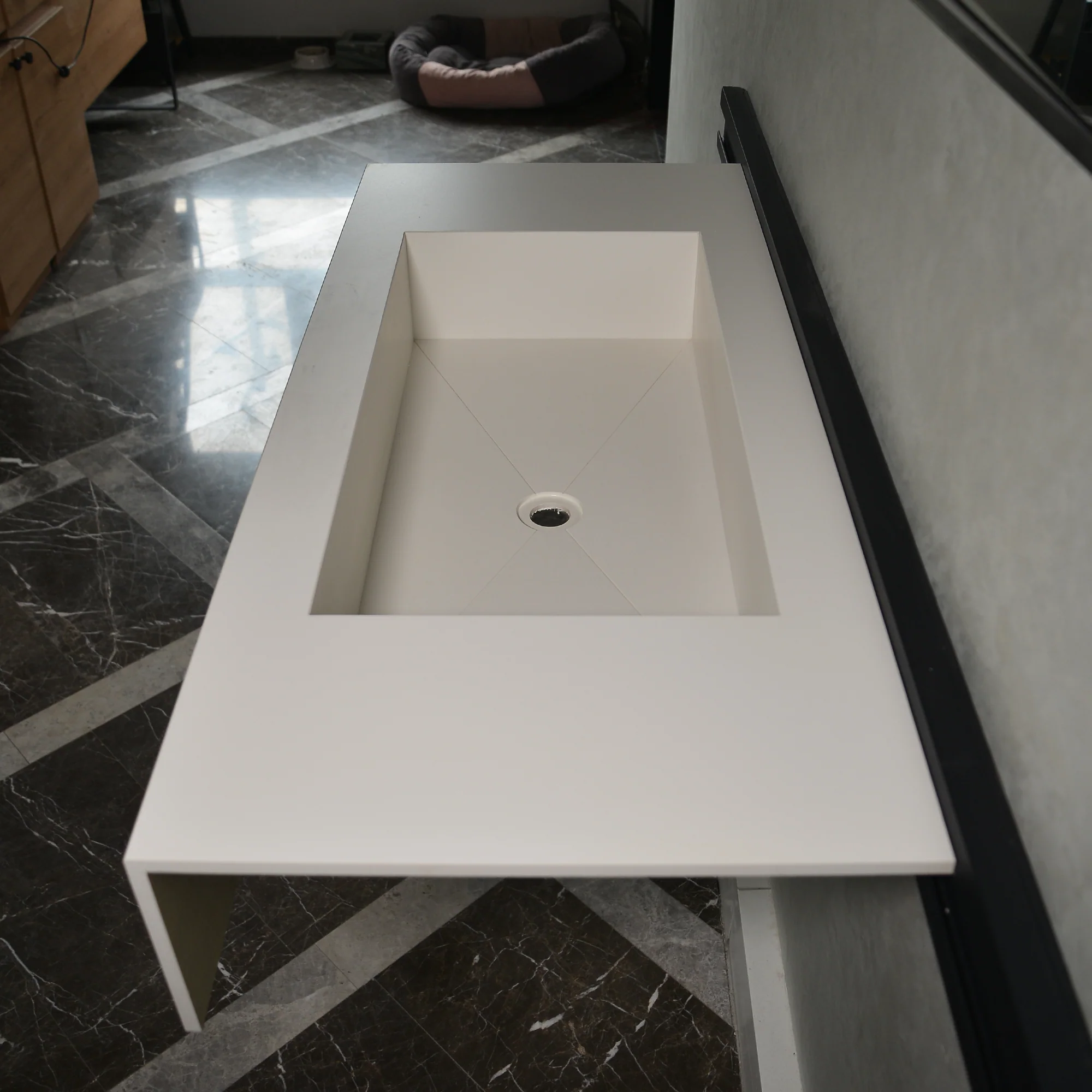 HANDCRAFTED INFINITY ABSOLUTE WHITE ENGINEERED PORCELAIN SINK (ES-062) - Image 4