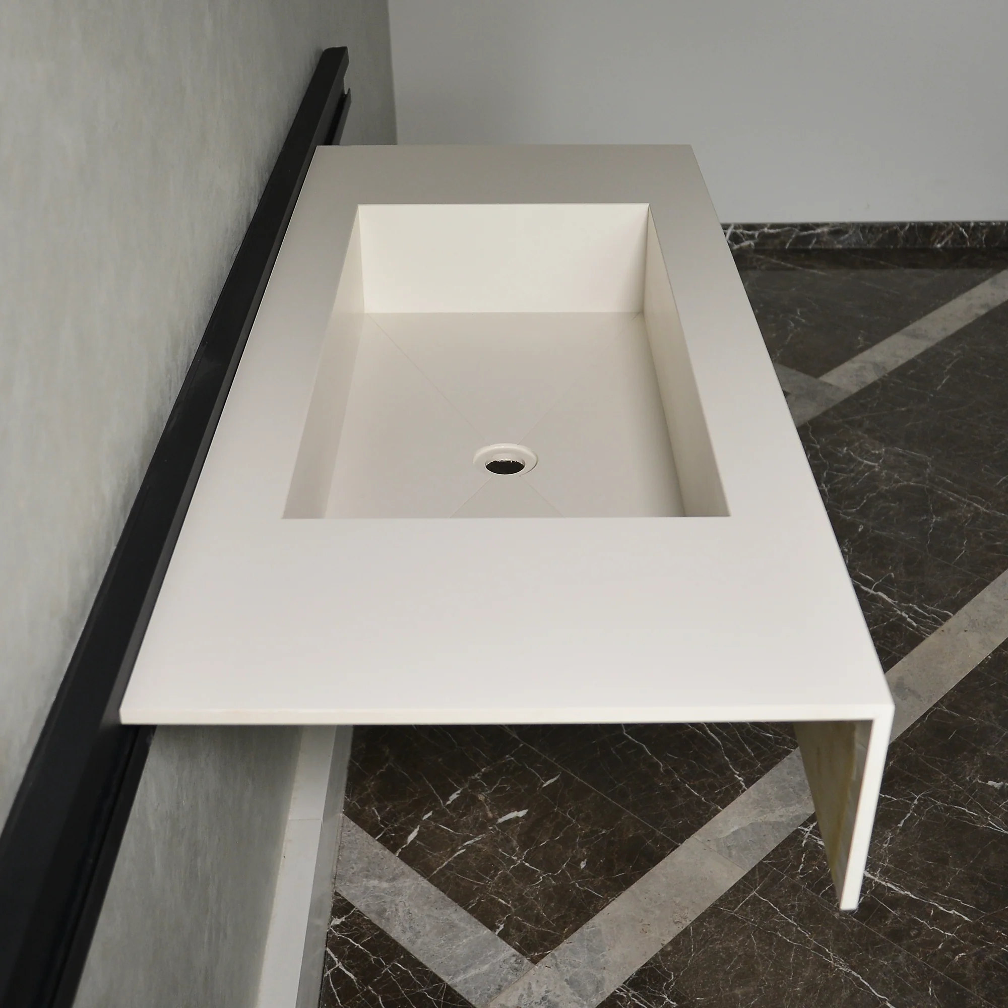 HANDCRAFTED INFINITY ABSOLUTE WHITE ENGINEERED PORCELAIN SINK (ES-062) - Image 5