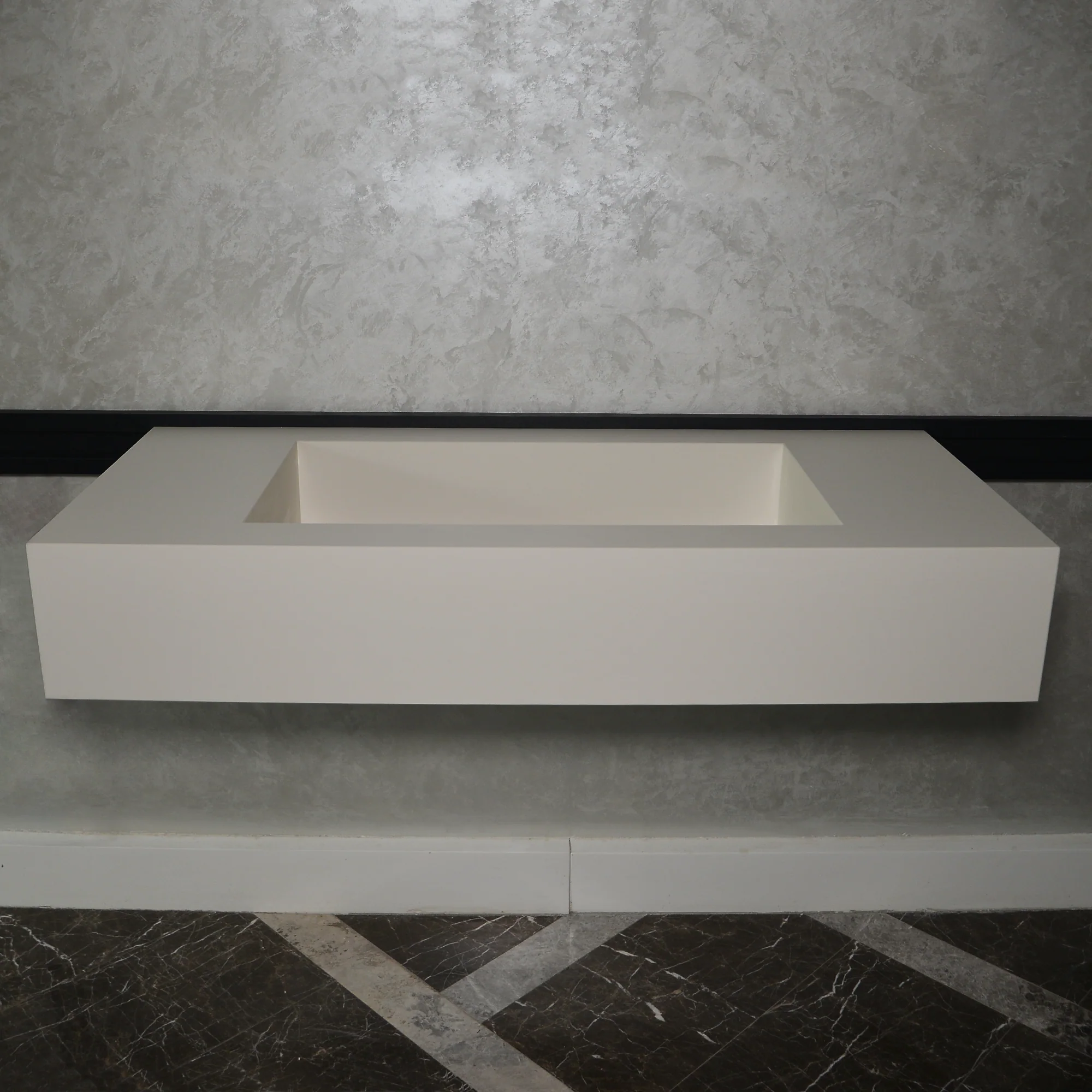 HANDCRAFTED INFINITY ABSOLUTE WHITE ENGINEERED PORCELAIN SINK (ES-062) - Image 6