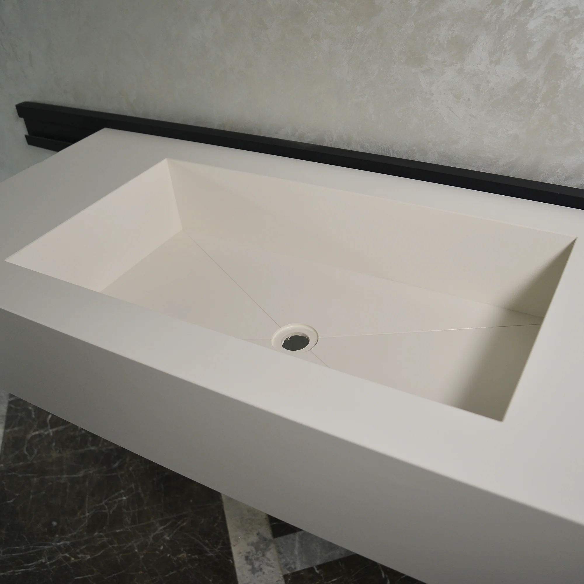 HANDCRAFTED INFINITY ABSOLUTE WHITE ENGINEERED PORCELAIN SINK (ES-062) - Image 9