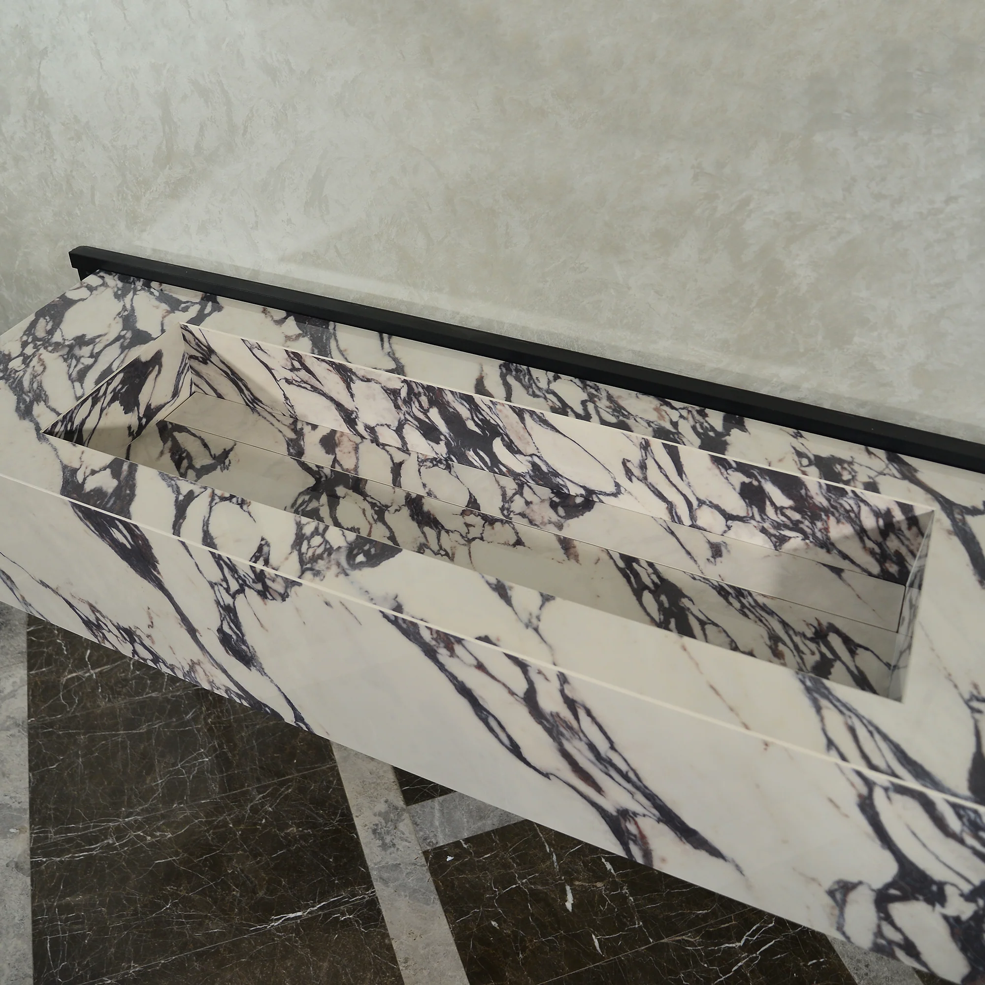 Handcrafted Infinity - Calacatta Viola Engineered Porcelain Sink (ES-095) - Image 10