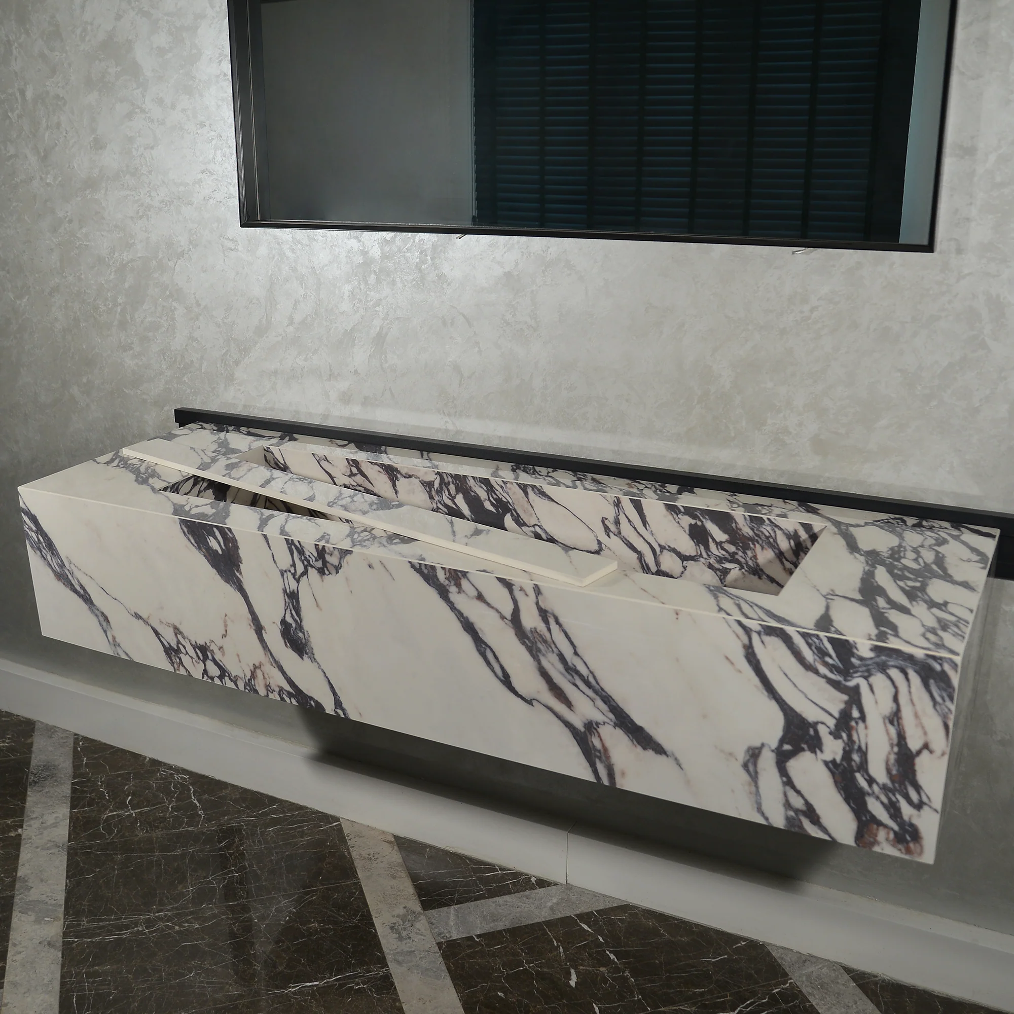 Handcrafted Infinity - Calacatta Viola Engineered Porcelain Sink (ES-095) - Image 2