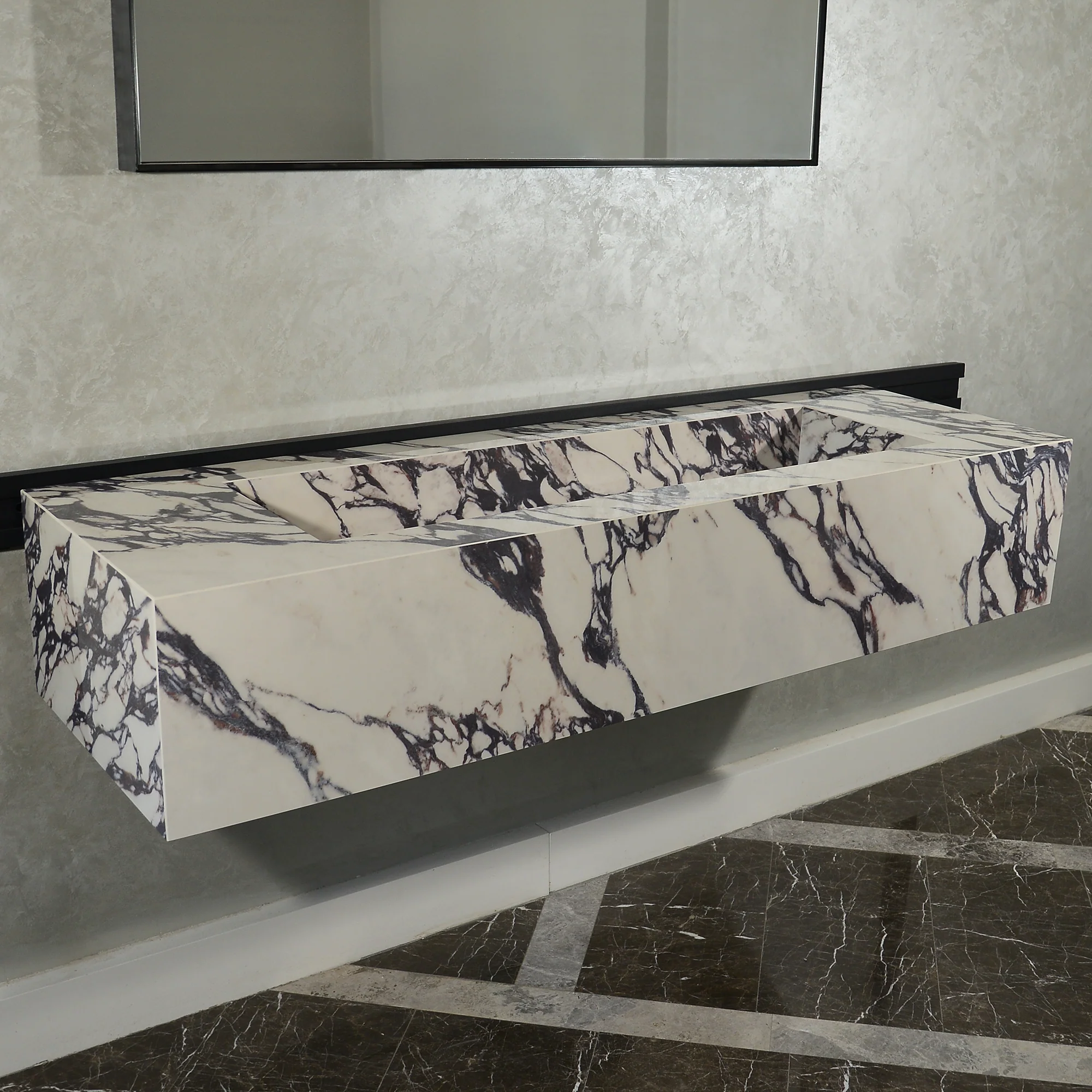 Handcrafted Infinity - Calacatta Viola Engineered Porcelain Sink (ES-095) - Image 3