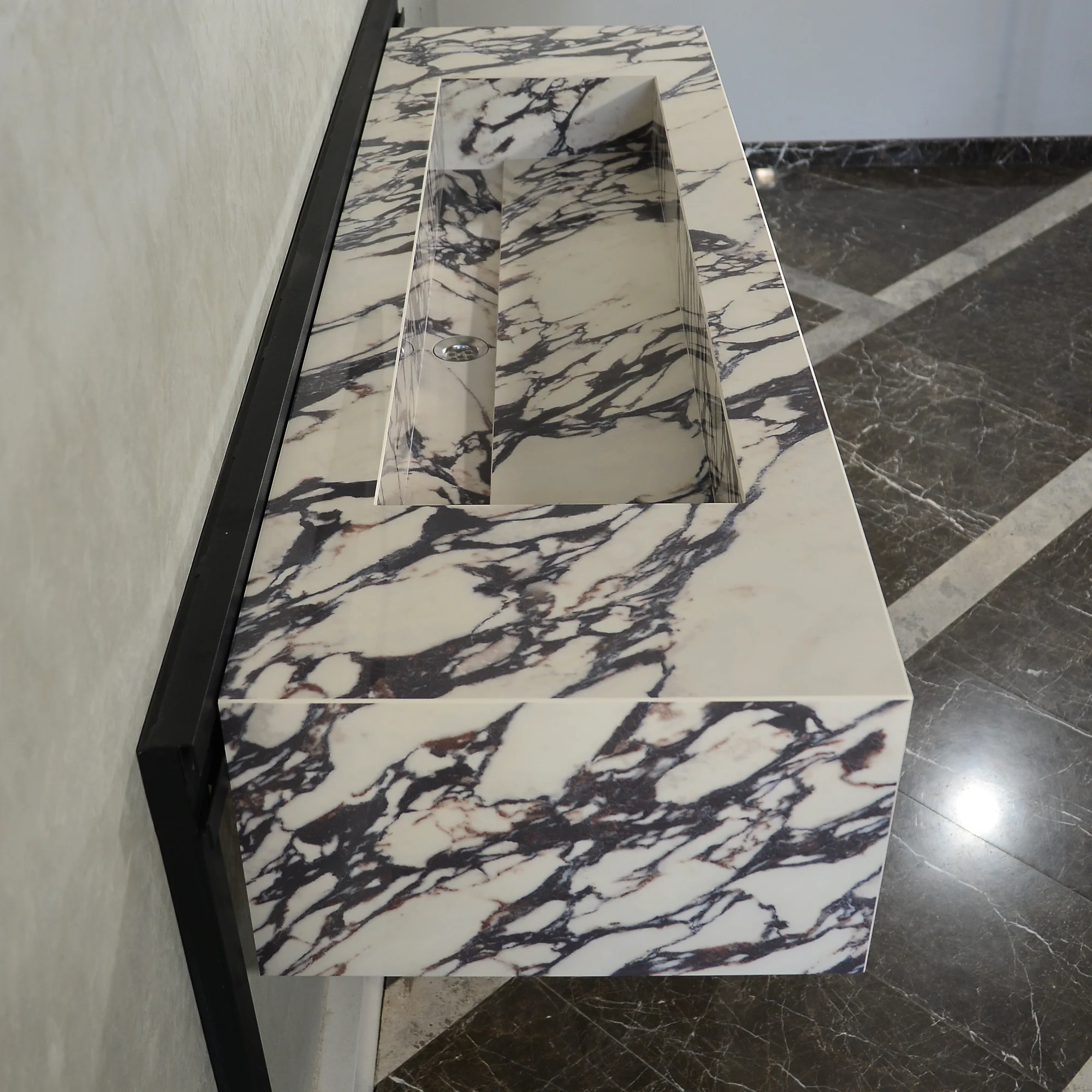 Handcrafted Infinity - Calacatta Viola Engineered Porcelain Sink (ES-095) - Image 4