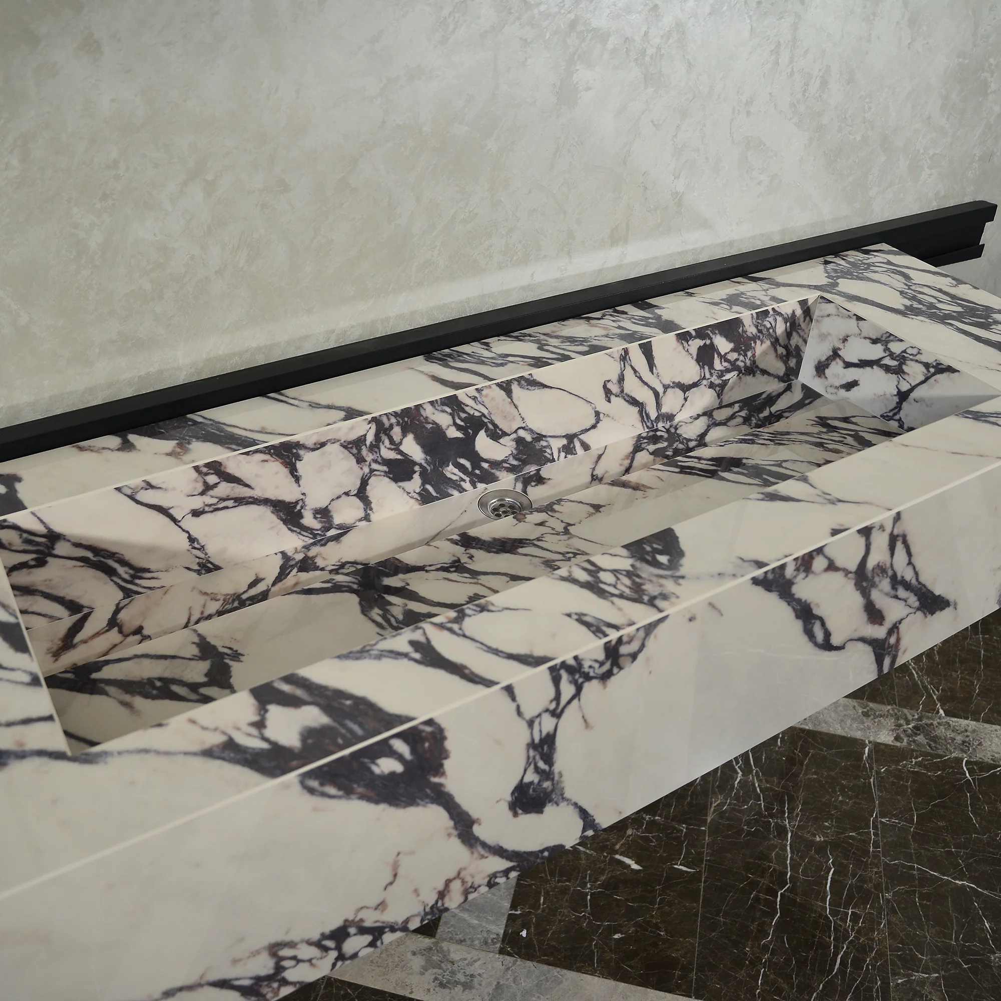 Handcrafted Infinity - Calacatta Viola Engineered Porcelain Sink (ES-095) - Image 5