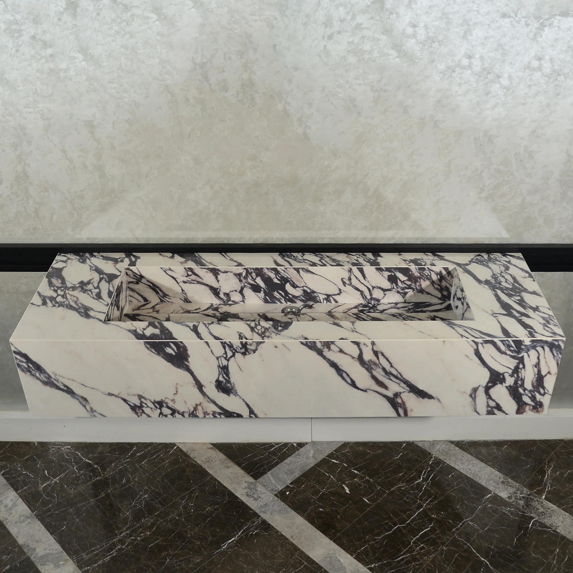 Handcrafted Infinity - Calacatta Viola Engineered Porcelain Sink (ES-095) - Image 8
