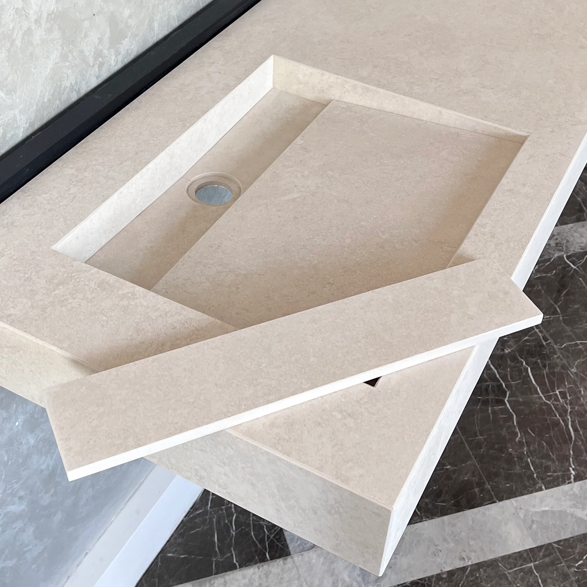 HANDCRAFTED INFINITY CHIANCA DI OSTUNI HIGH ENGINEERED PORCELAIN SINK (ES-044) - Image 6