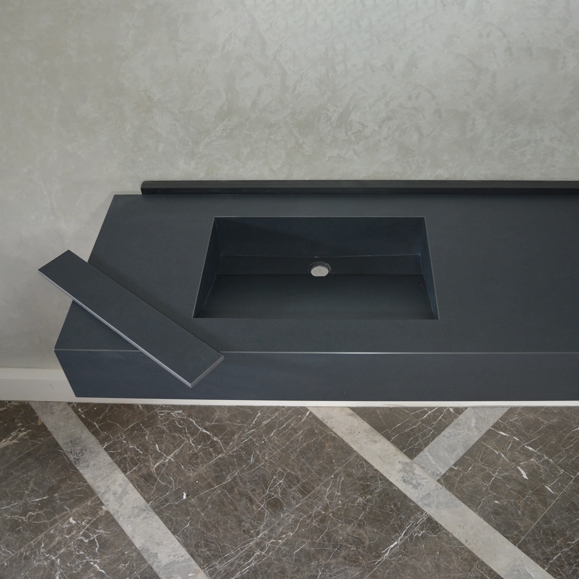 HANDCRAFTED INFINITY TOTAL BLACK HIGH ENGINEERED PORCELAIN DOUBLE SINK (ES-093) - Image 8