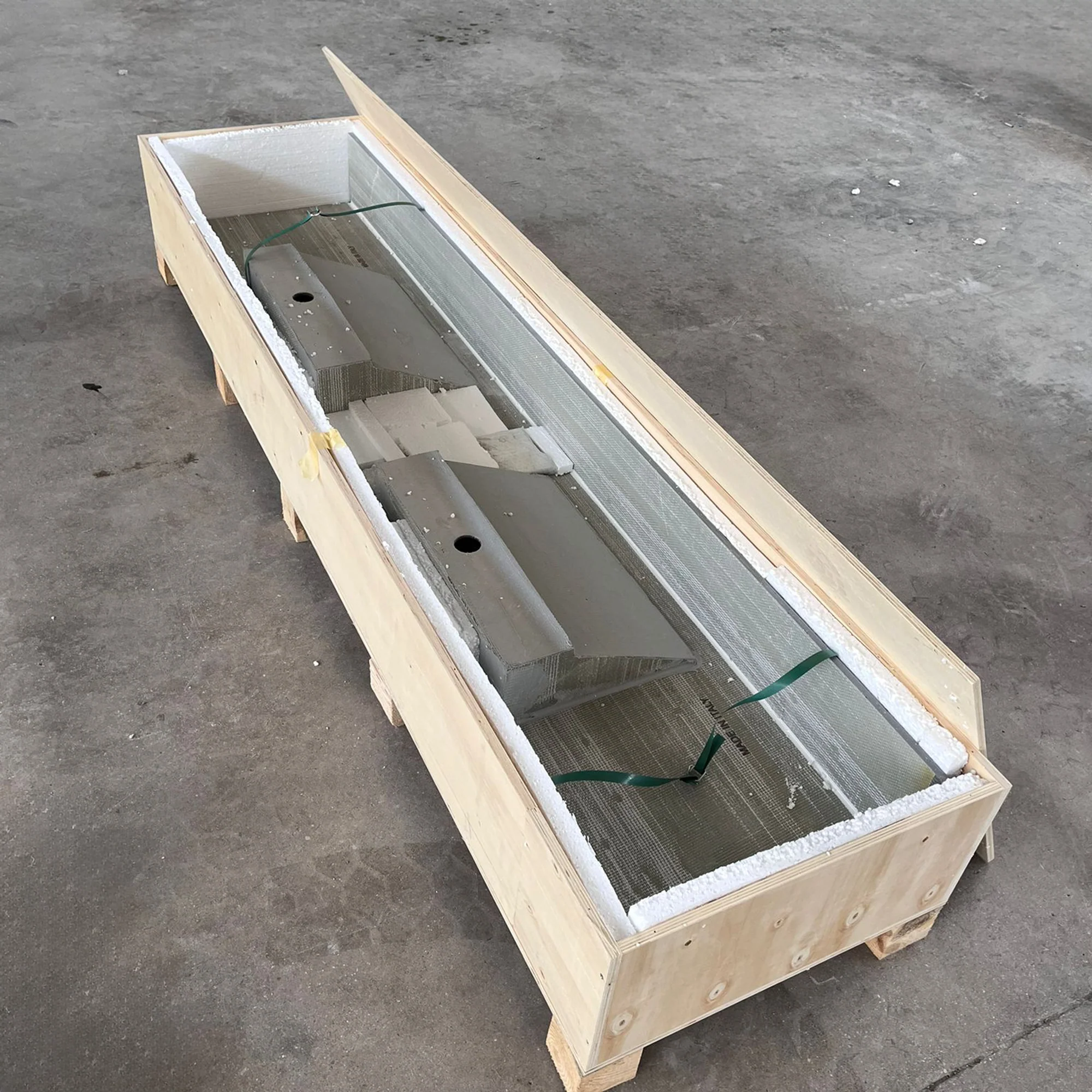 HANDCRAFTED INFINITY TRAVERTINO GREY HIGH ENGINEERED STONE SINK (ES-104) - Image 9