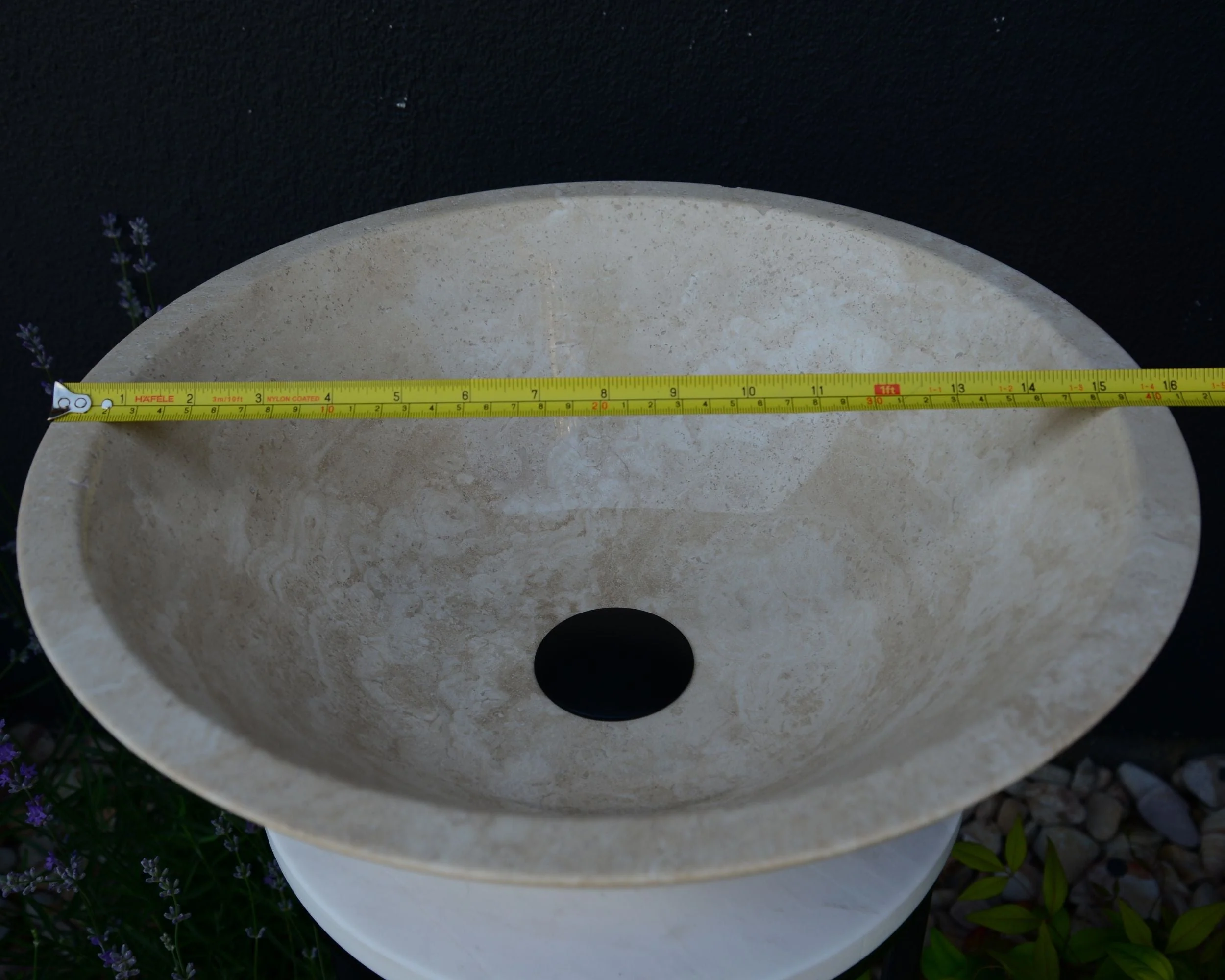 HANDCRAFTED LIGHT BEIGE TRAVERTINE SINK - Image 10