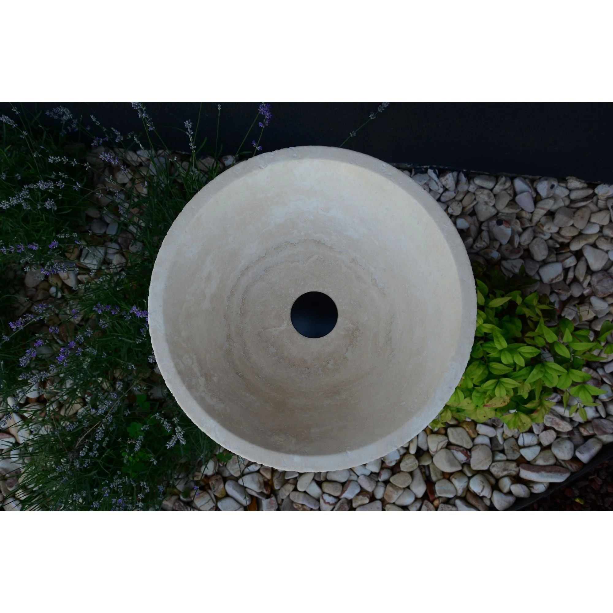 HANDCRAFTED LIGHT BEIGE TRAVERTINE SINK - Image 3